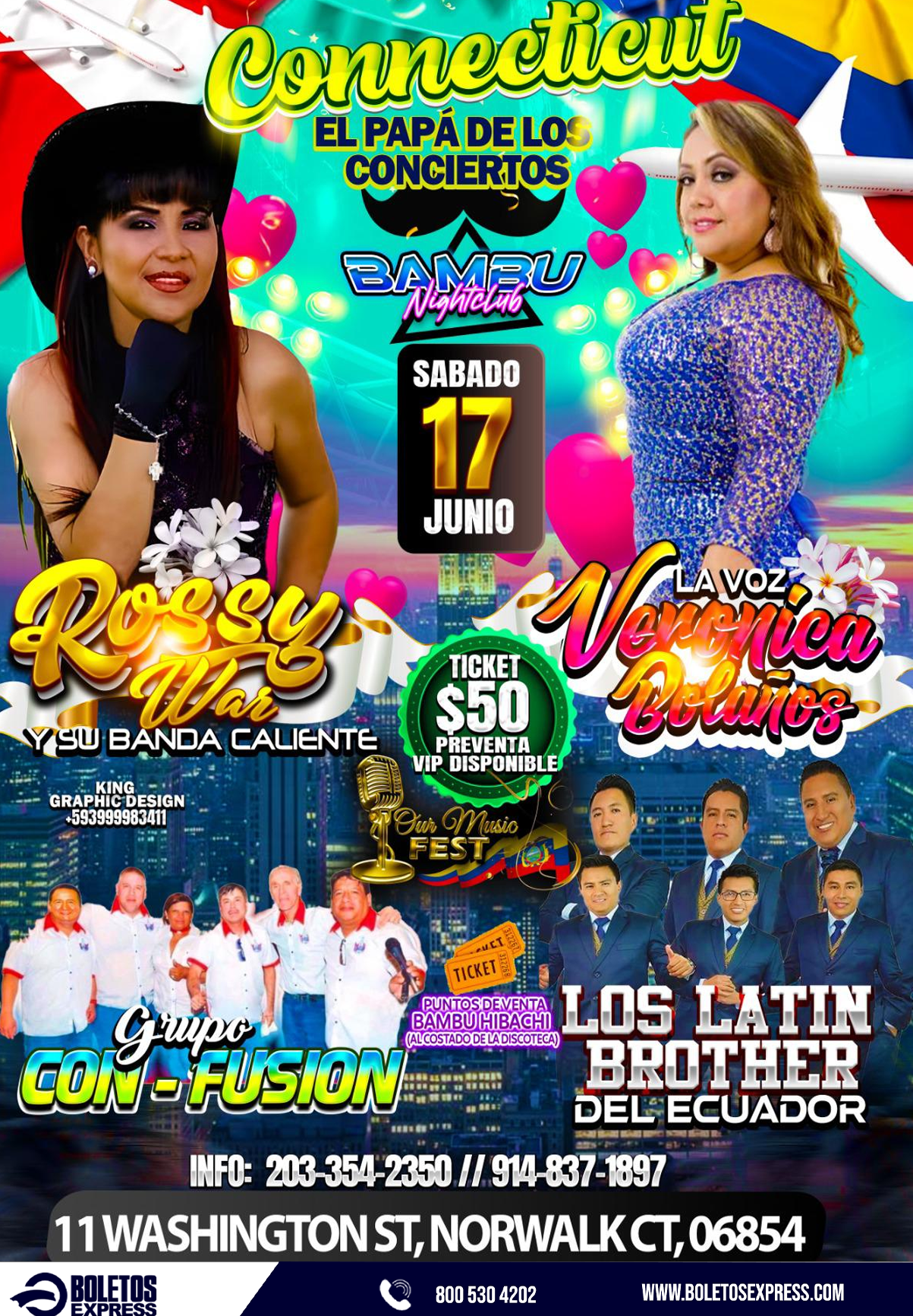 Buy tickets for Rossy war | Veronica Bolaños | Confusion | los latin brother Rossy war | Veronica Bolaños | Confusion | los latin brother