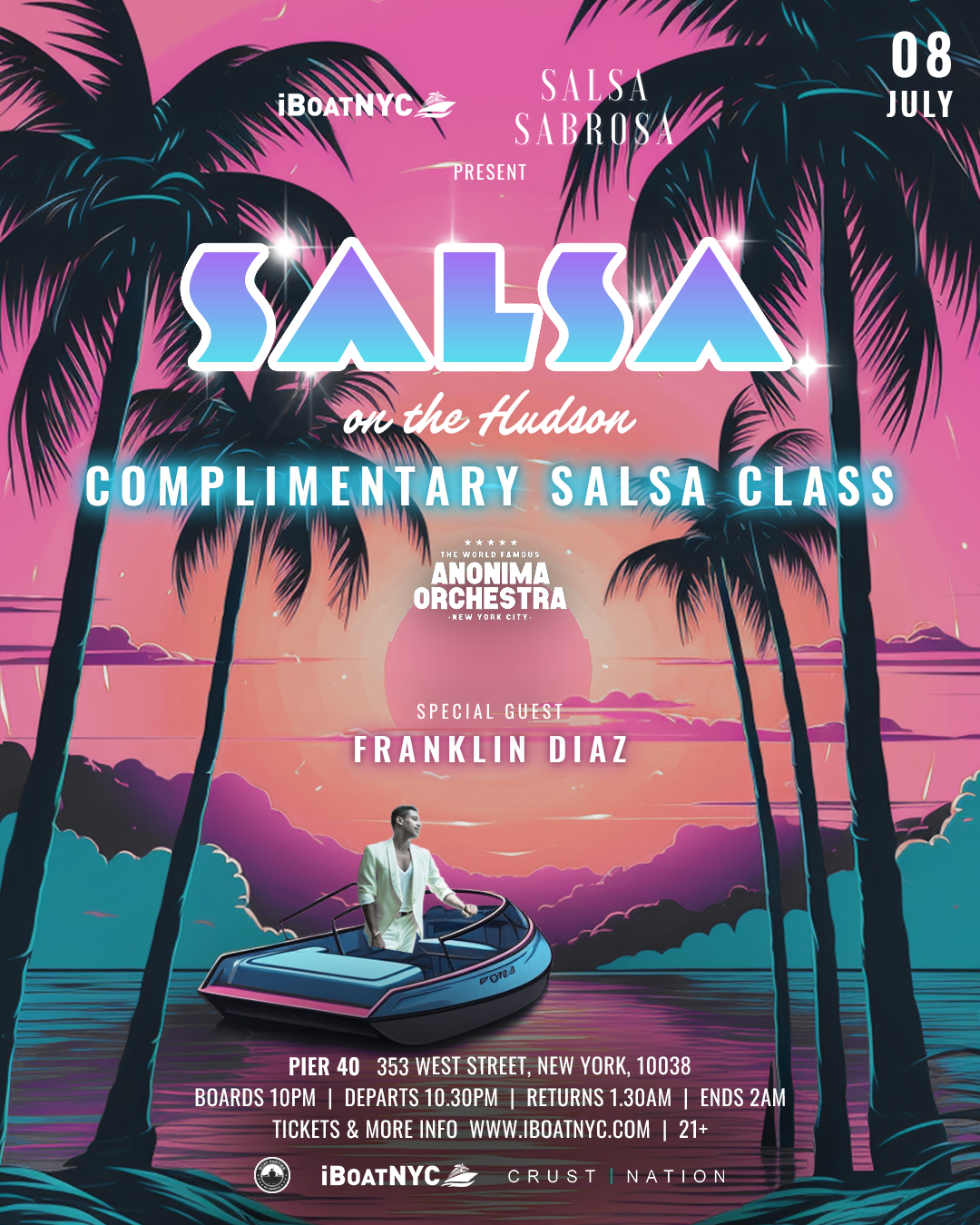 Buy tickets for SALSA on the HUDSON Boat Party Cruise SALSA on the HUDSON Boat Party Cruise