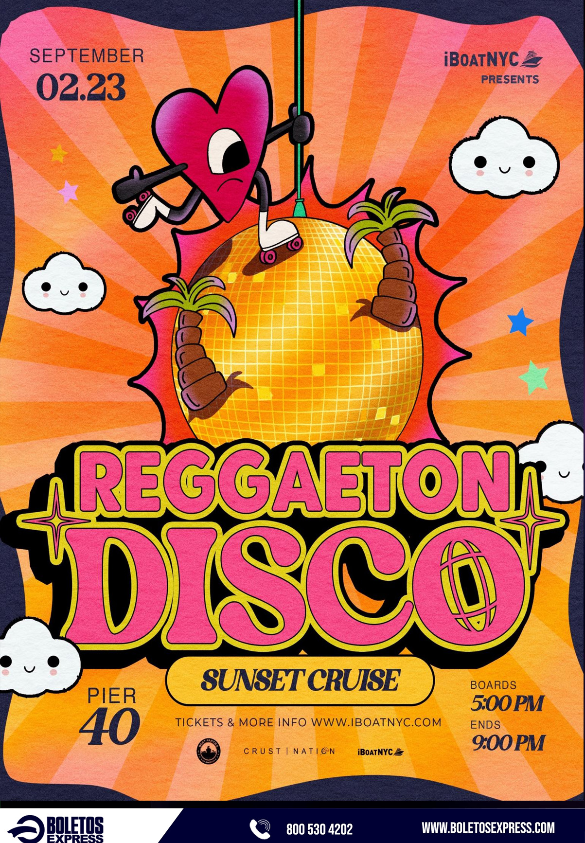 Buy tickets for REGGAETON DISCO - Labor Day Sunset Party Cruise REGGAETON DISCO - Labor Day Sunset Party Cruise