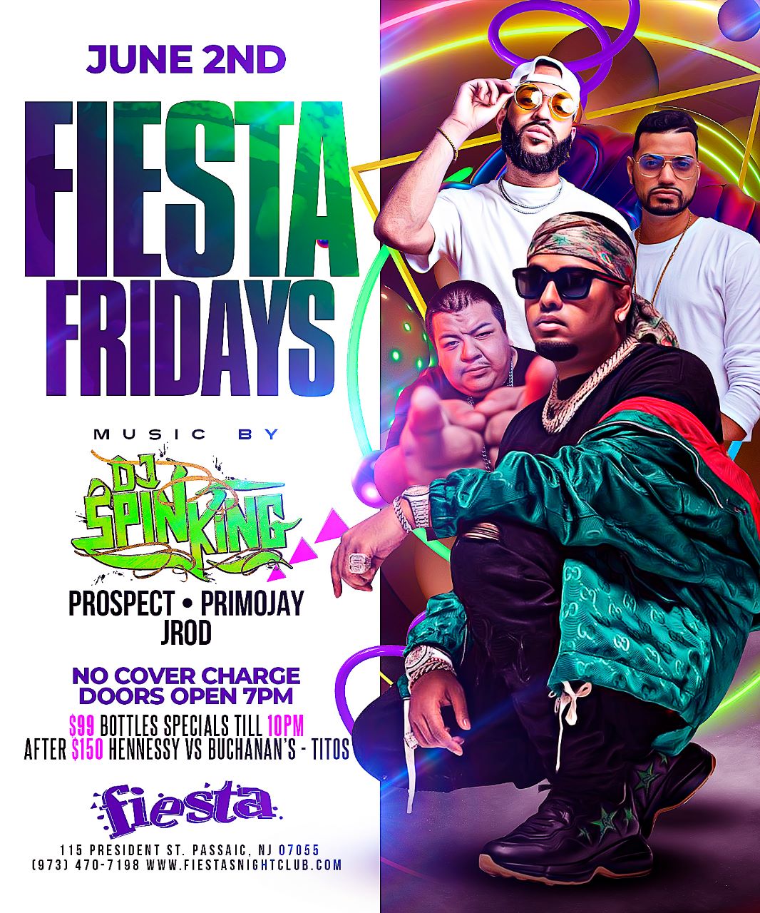 DJ SPINKING, PROSPECT, PRIMOJAY, JROD
