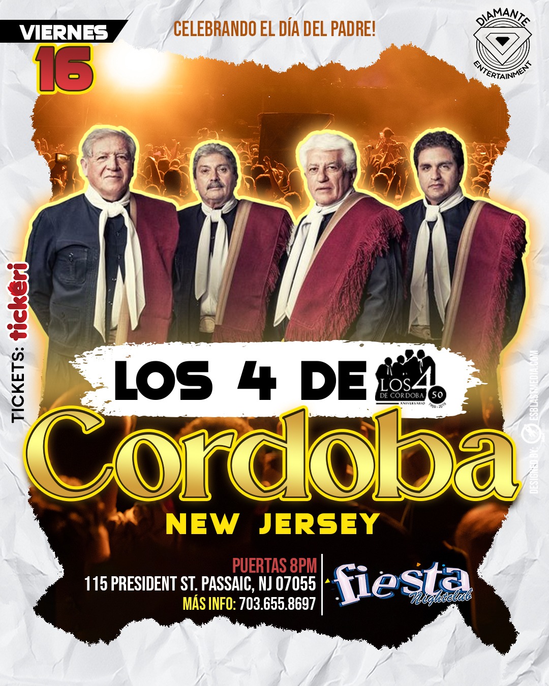 Buy tickets for LOS 4 DE CORDOBA EN VIVO LOS 4 DE CORDOBA EN VIVO