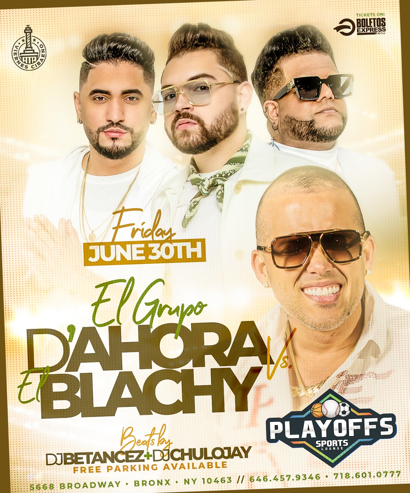 Buy tickets for El Blachy VS El Grupo D'Ahora El Blachy VS El Grupo D'Ahora