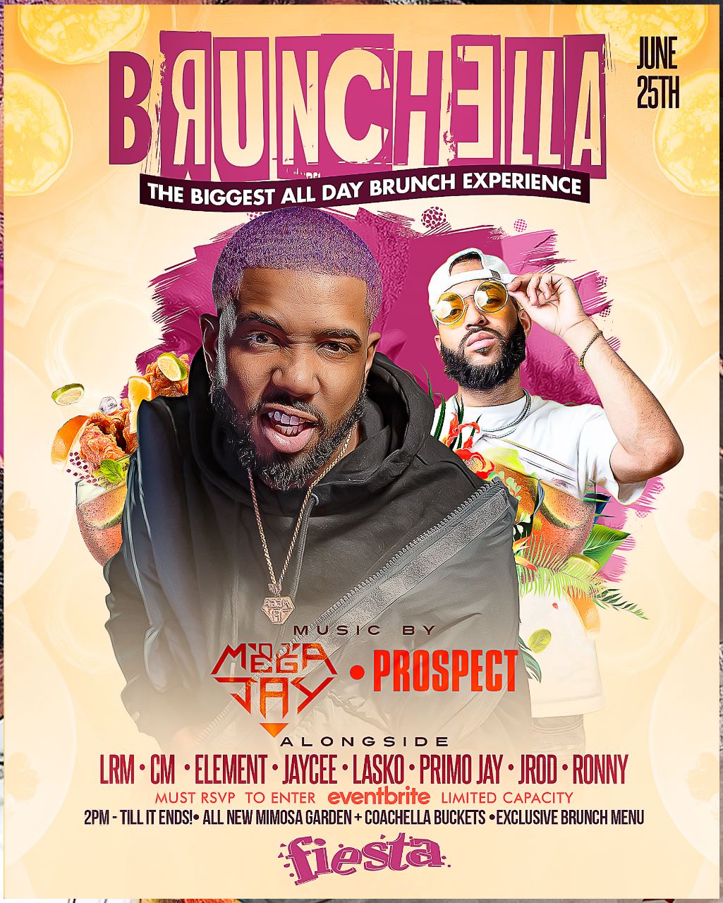 Buy tickets for BRUNCHELLA-MUSIC BY-MEGA JAY-PROSPECT. BRUNCHELLA-MUSIC BY-MEGA JAY-PROSPECT.