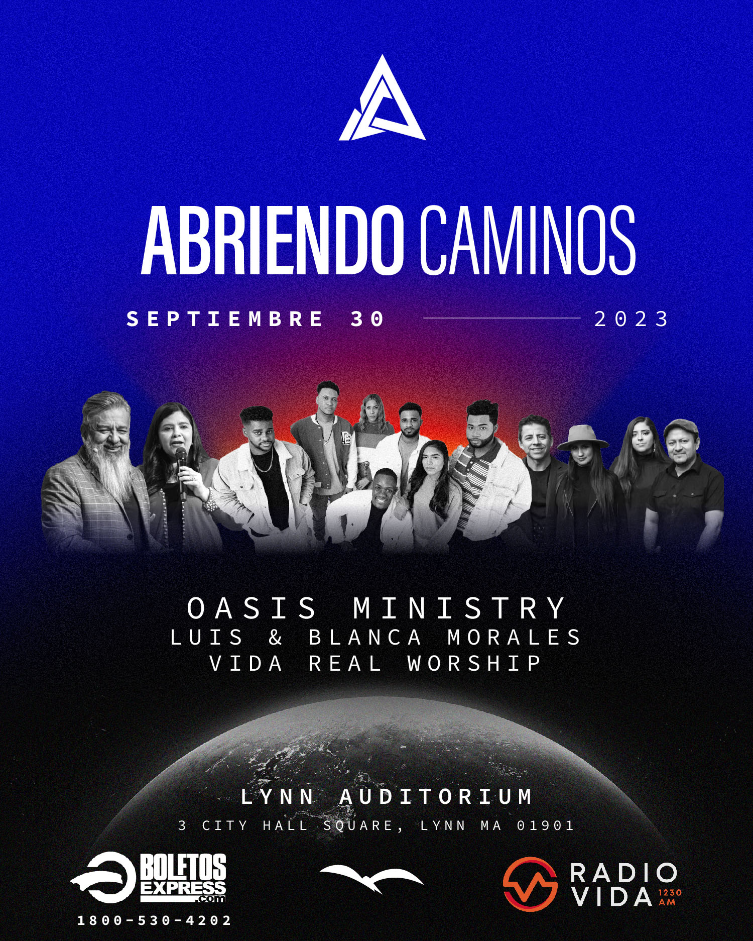 Buy tickets for Abriendo Caminos 2023 con Oasis Ministry, Vida Real Worship y Luis Morales Ministries Abriendo Caminos 2023 con Oasis Ministry, Vida Real Worship y Luis Morales Ministries