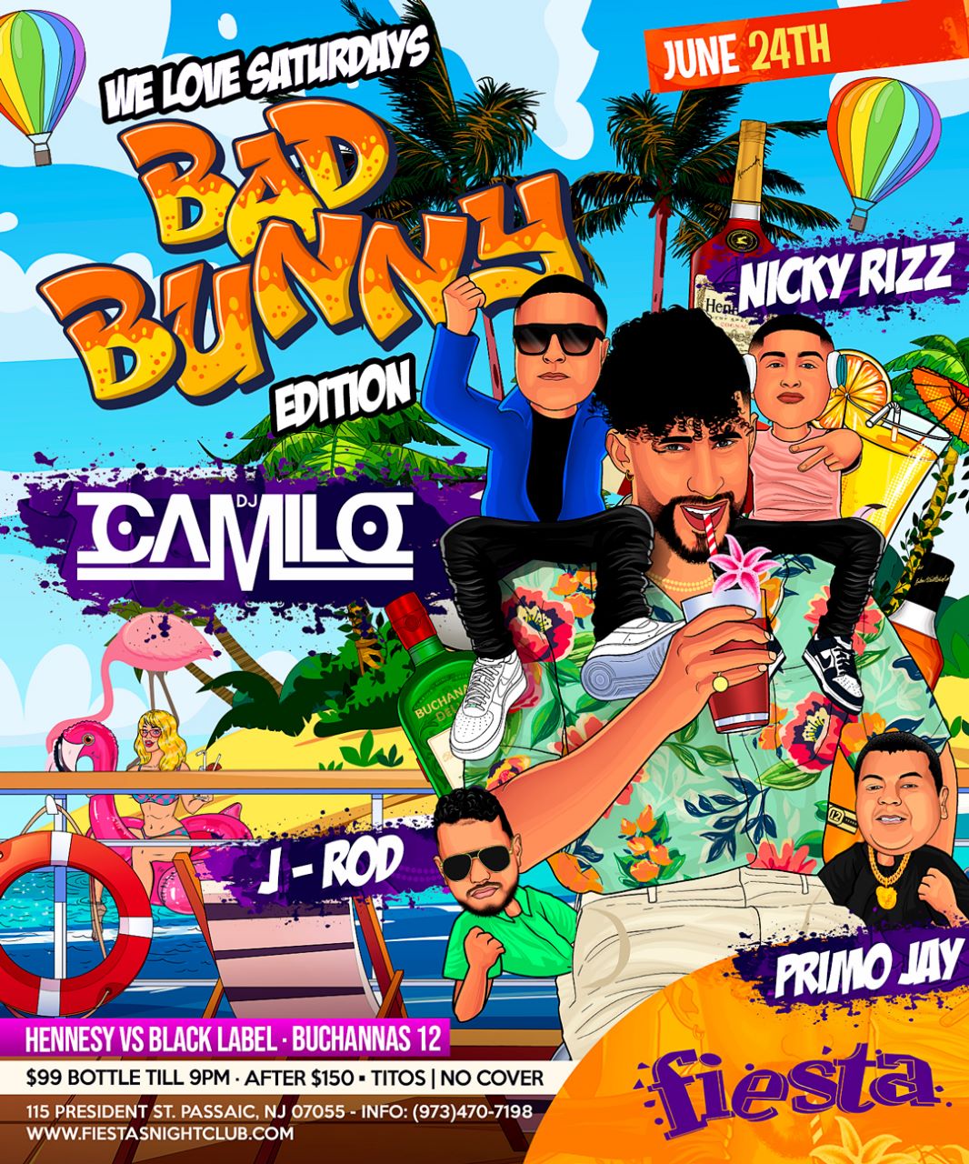BAD BUNNY EDITION WITH DJ CAMILO, NICKY RIZZ, J-ROD, PRIMO JAY
