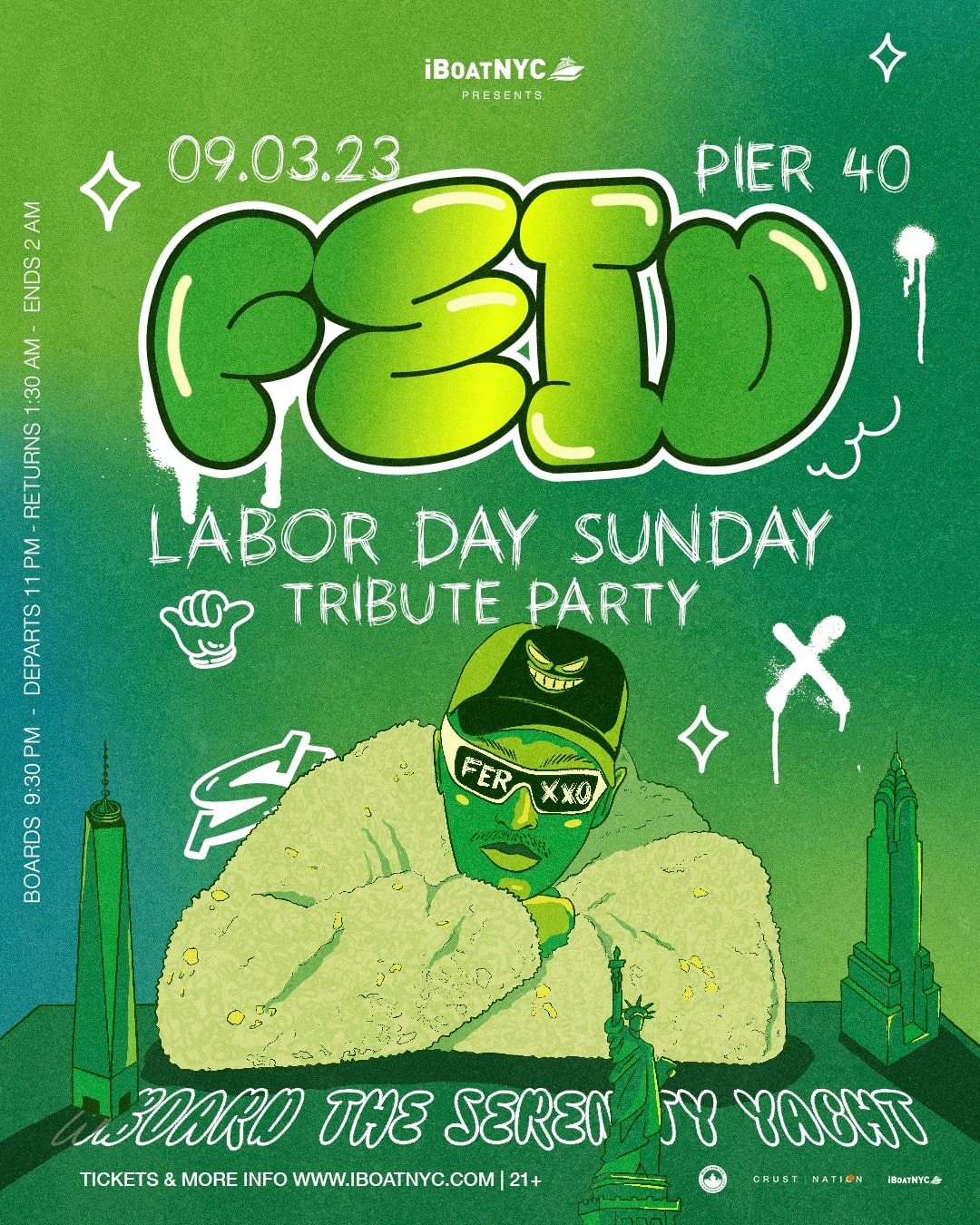FEID Tribute Yacht Party - Fuego in New York