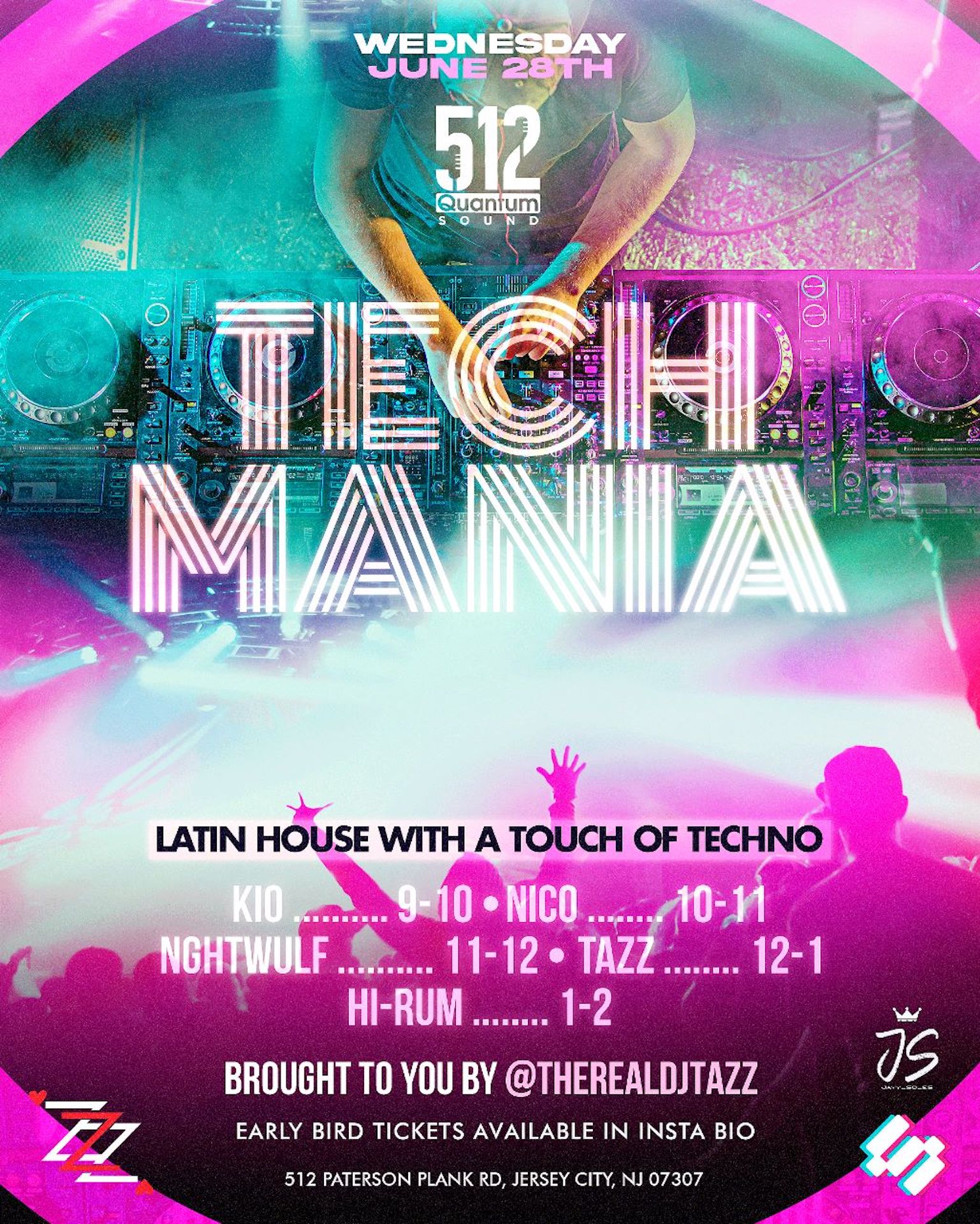Buy tickets for T E C H M A N I A (NEW LOCATION: 512 QUANTUM - JERSEY CITY) T E C H M A N I A (NEW LOCATION: 512 QUANTUM - JERSEY CITY)