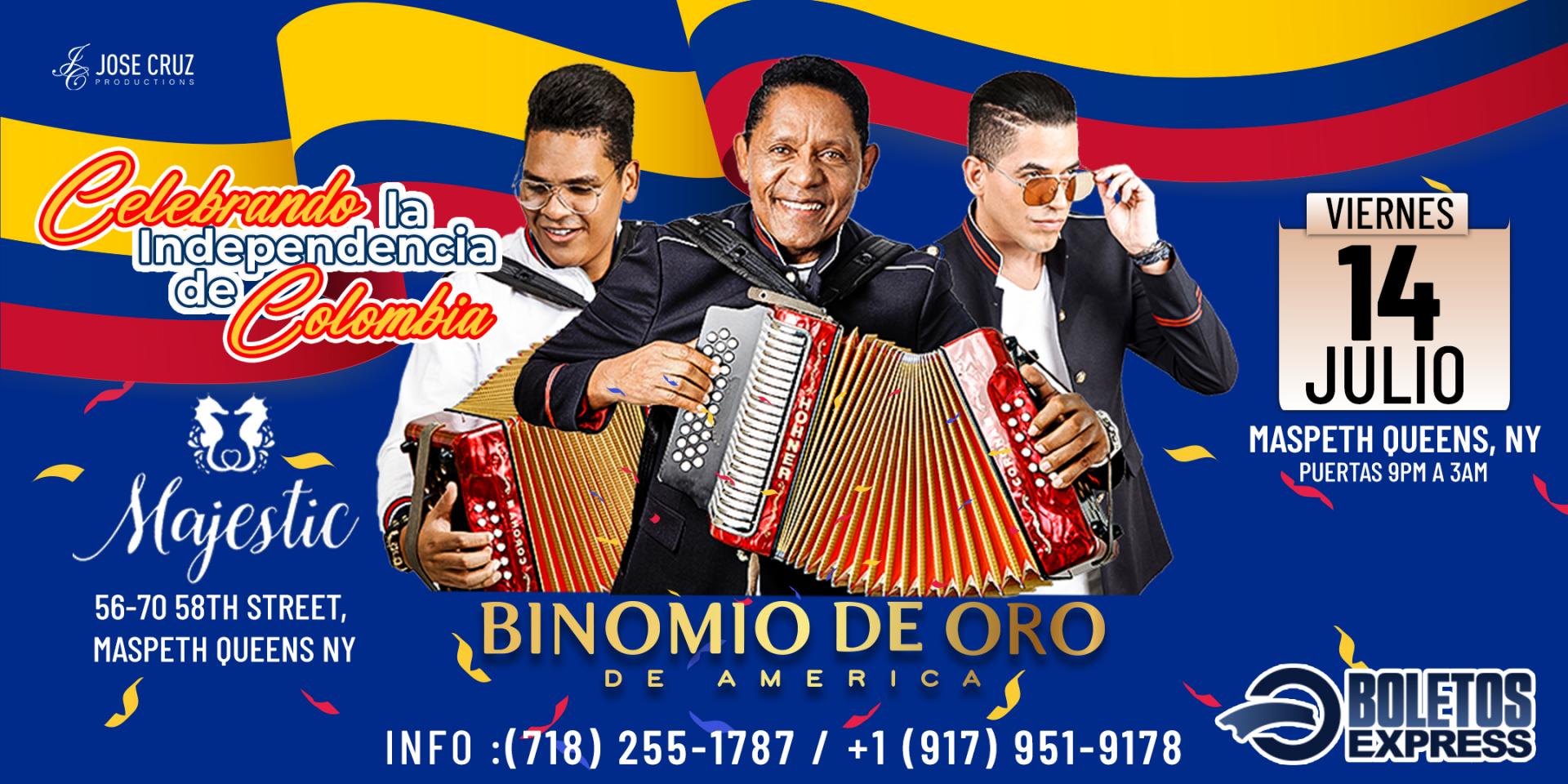 Buy tickets for BINOMIO DE ORO DE AMÉRICA EN CONCIERTO EN MASPETH BINOMIO DE ORO DE AMÉRICA EN CONCIERTO EN MASPETH