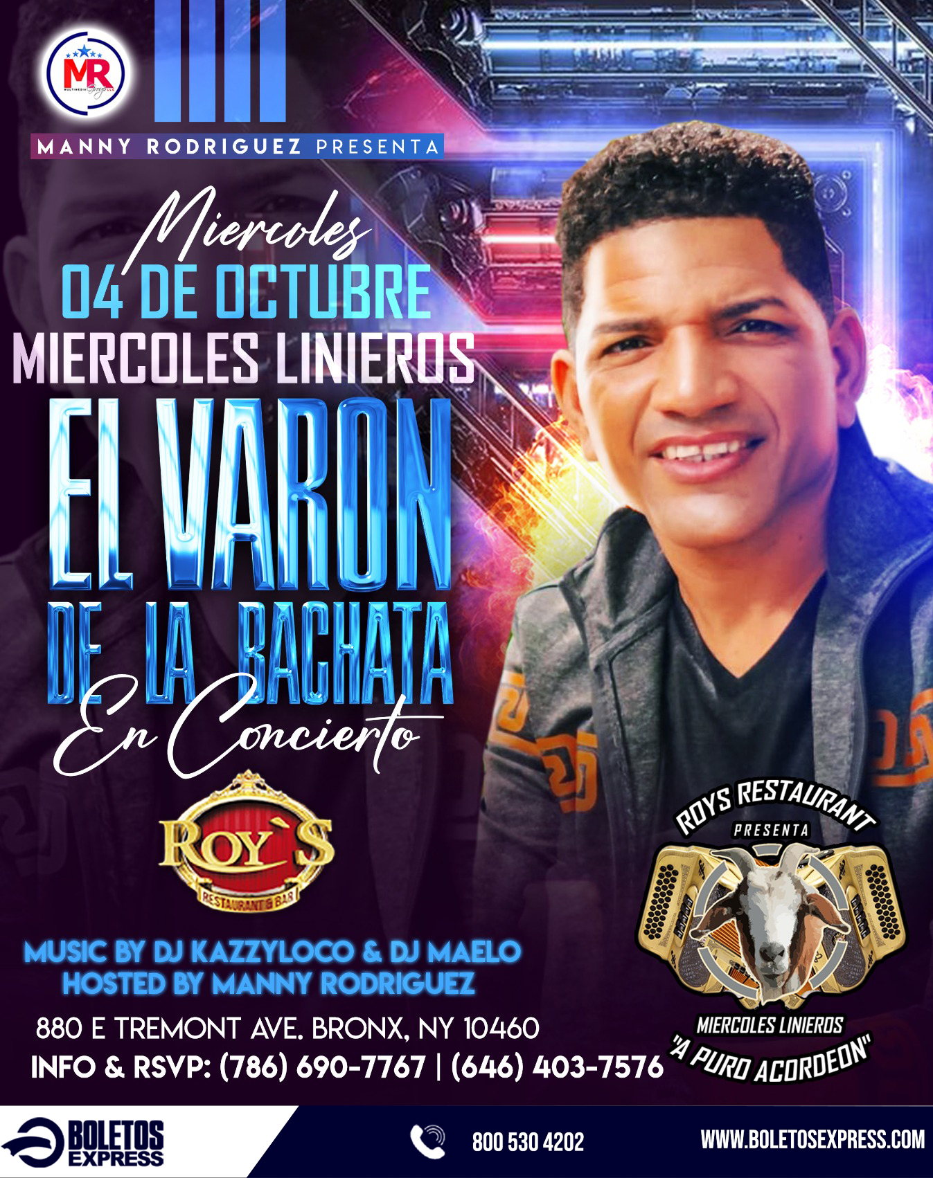 EL VARON DE LA BACHATA Tickets - BoletosExpress