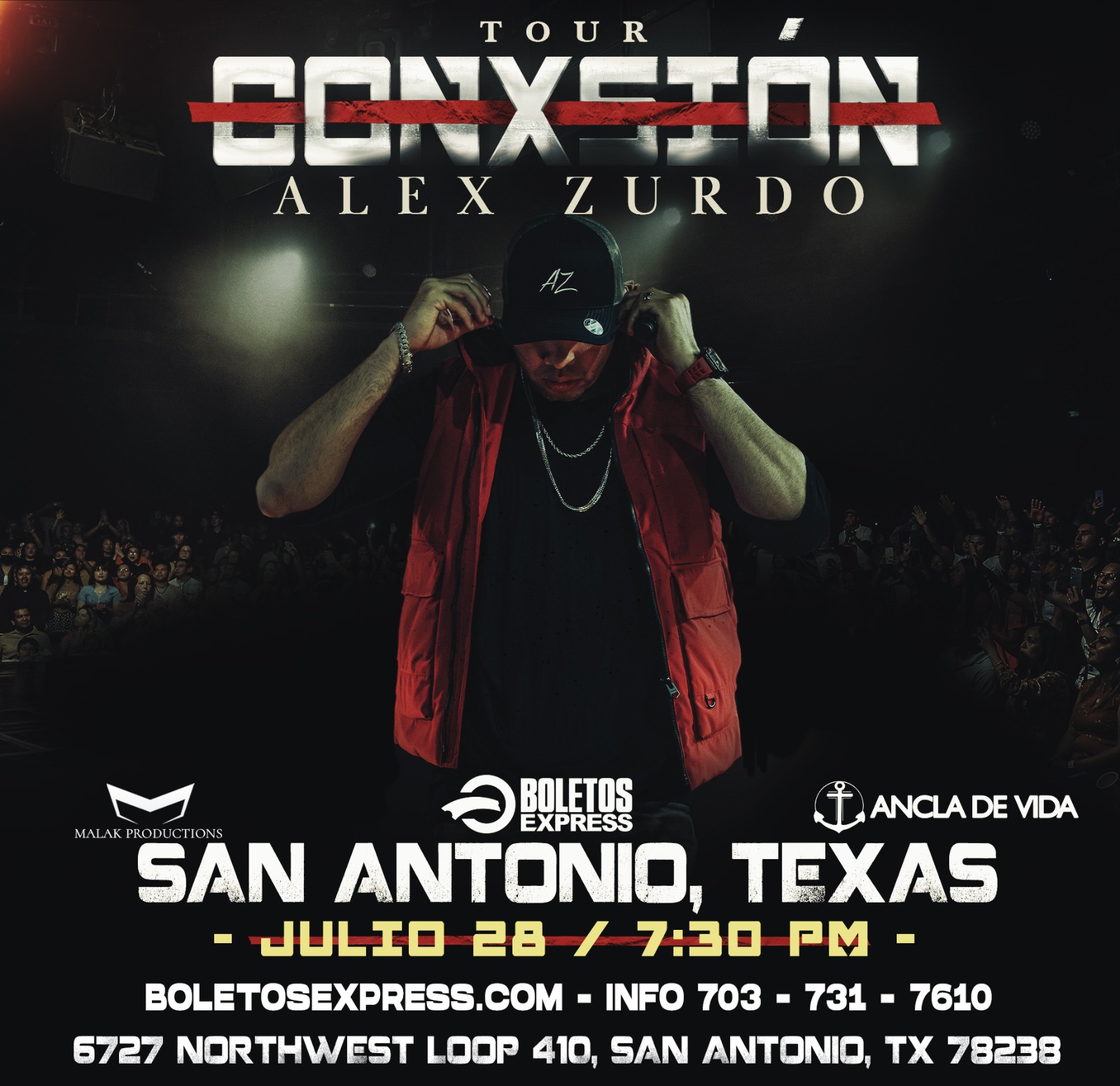 Buy tickets for ALEX ZURDO / CONXSION SAN ANTONIO, TX ALEX ZURDO / CONXSION SAN ANTONIO, TX