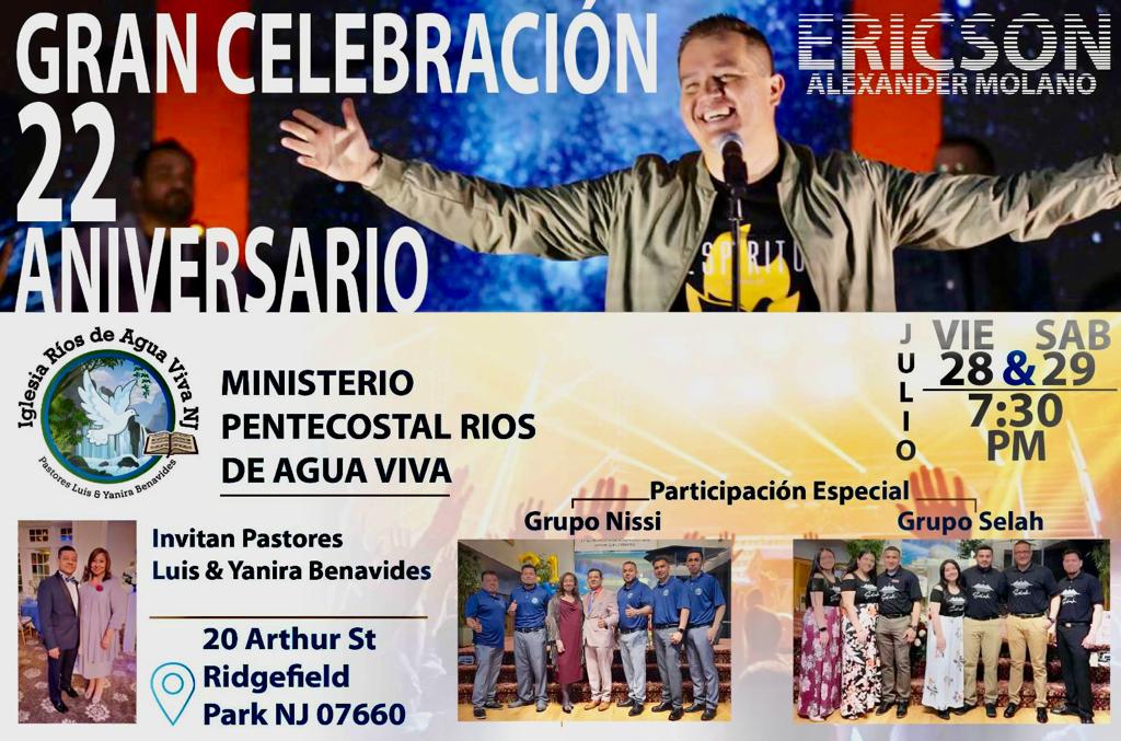 GRAN CELEBRACIÓN 22 ANIVERSARIO CON ERICSON ALEXANDER MOLANO - JULIO 28