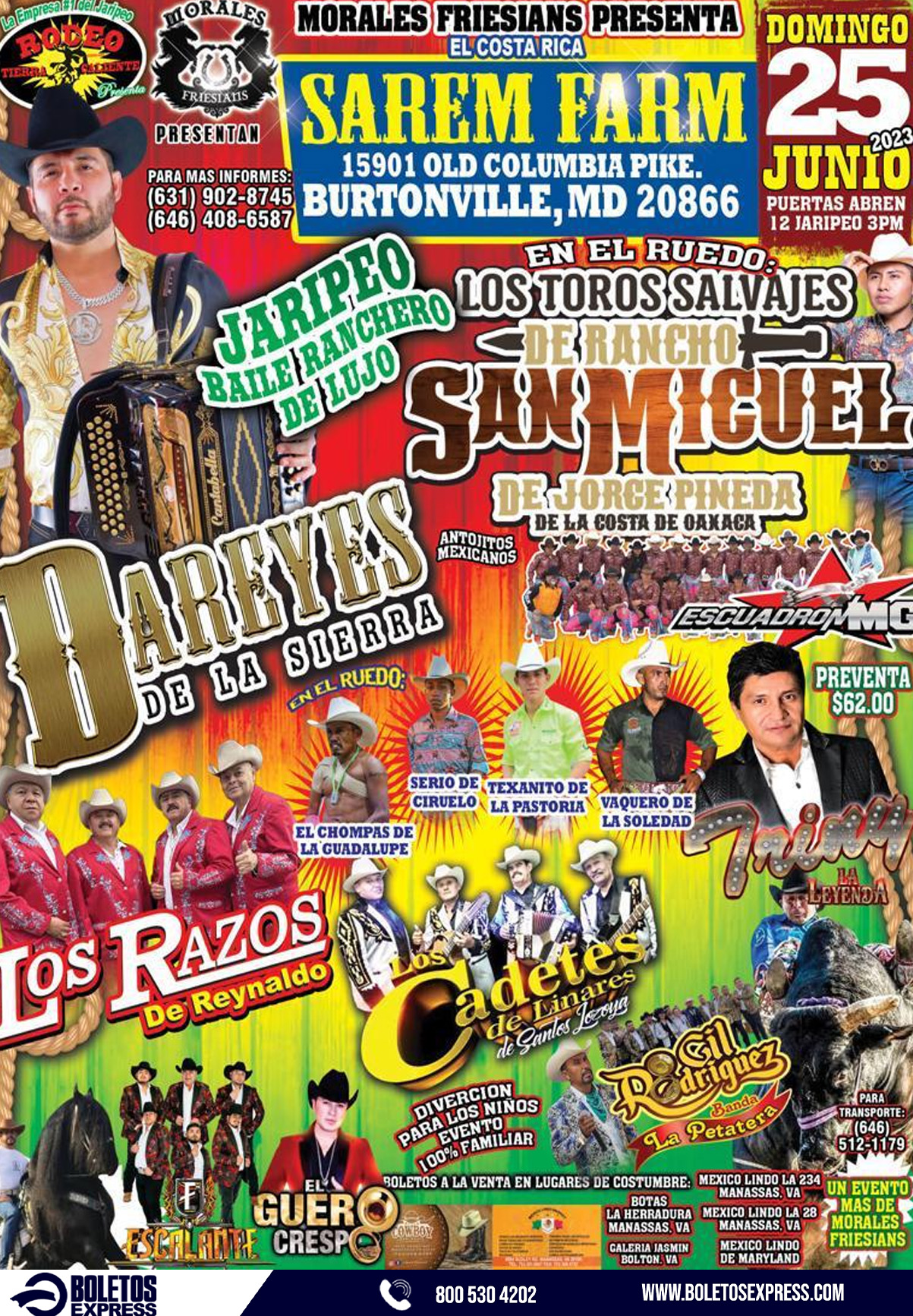 Buy tickets for DAREYES DE LA SIERRA | DE RANCHO SAN MIGUEL | ESCUADRON MG DAREYES DE LA SIERRA | DE RANCHO SAN MIGUEL | ESCUADRON MG