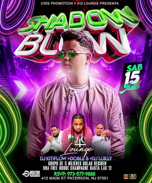 Shadow Blow en 412 Lounge Paterson NJ