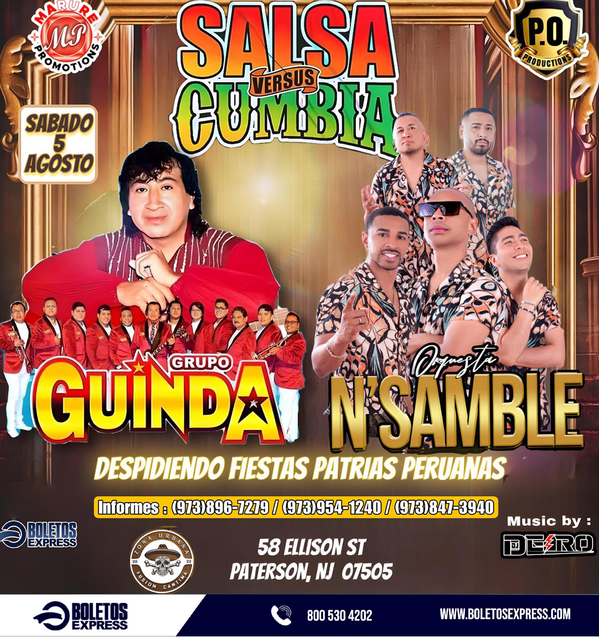 Buy tickets for GRUPO GUINDA Y ORQUESTA NSAMBLE EN NEW JERSEY GRUPO GUINDA Y ORQUESTA NSAMBLE EN NEW JERSEY