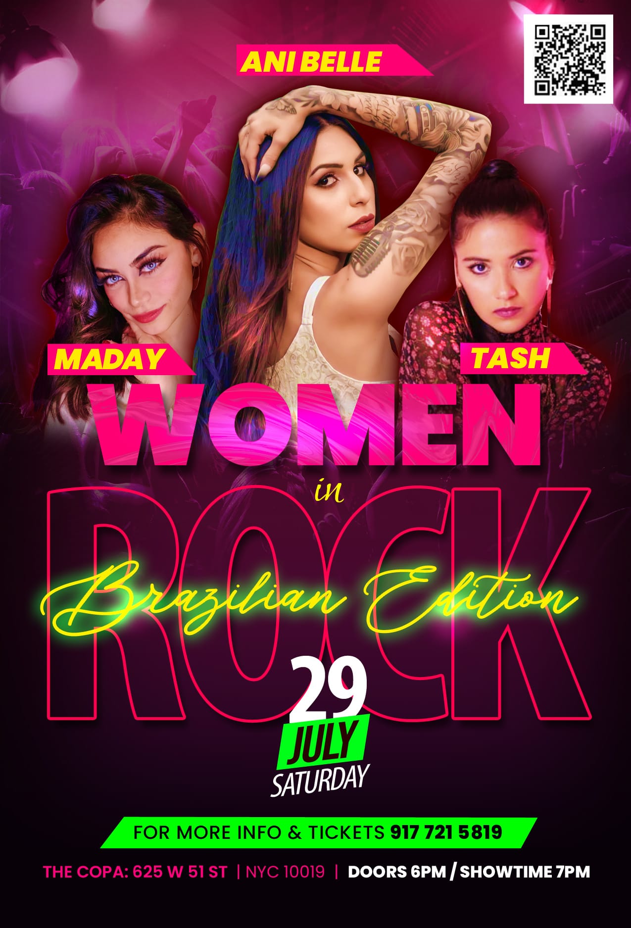 Buy tickets for WOMEN IN ROCK featuring ANI BELLE WOMEN IN ROCK featuring ANI BELLE