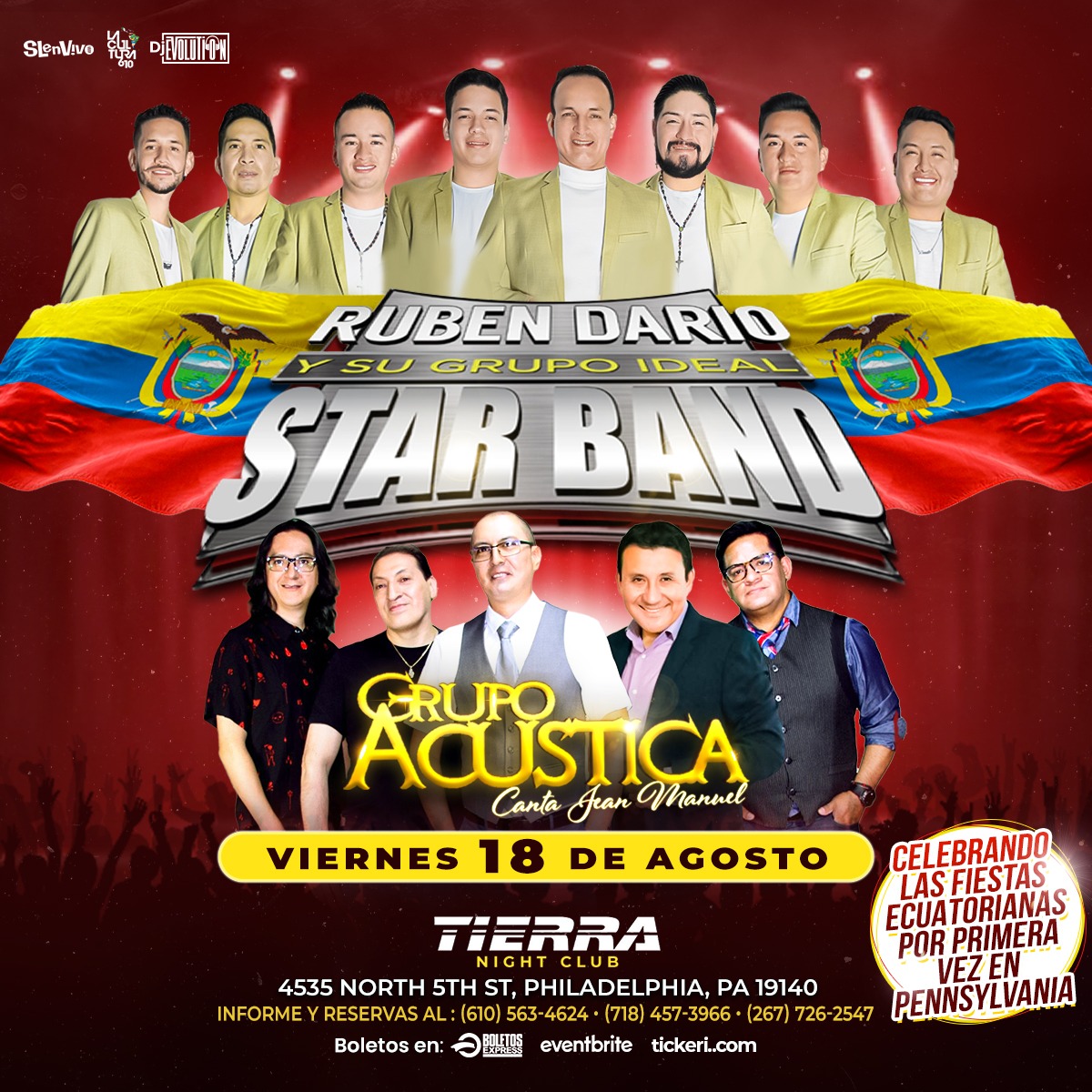 STAR BAND & GRUPO ACUSTICA ! POR PRIMERA VEZ EN PHILADELPHIA