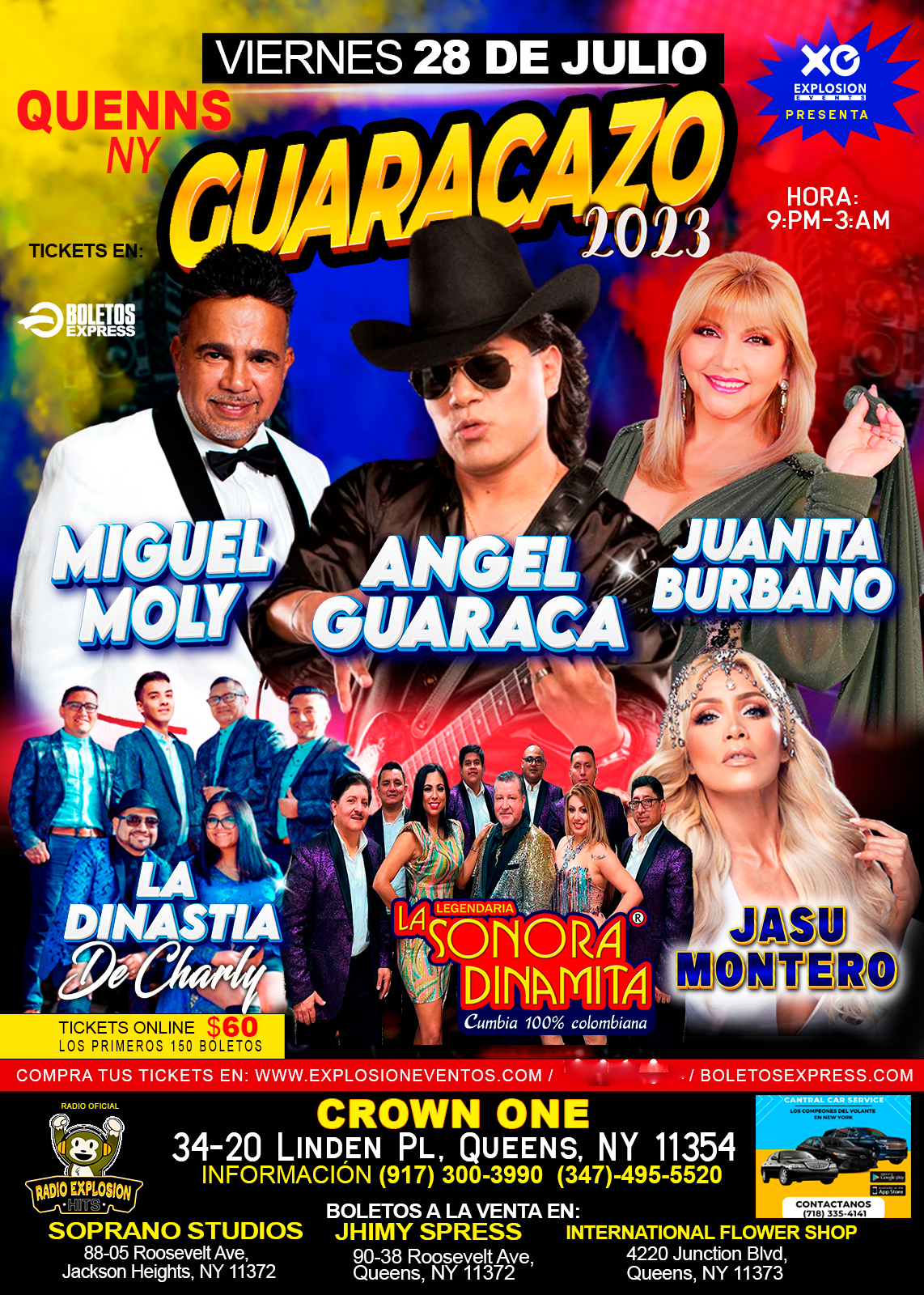 Buy tickets for GUARACAZO 2023! MIGUEL MOLY | ANGEL GUARACA | JUANITA BURBANO GUARACAZO 2023! MIGUEL MOLY | ANGEL GUARACA | JUANITA BURBANO