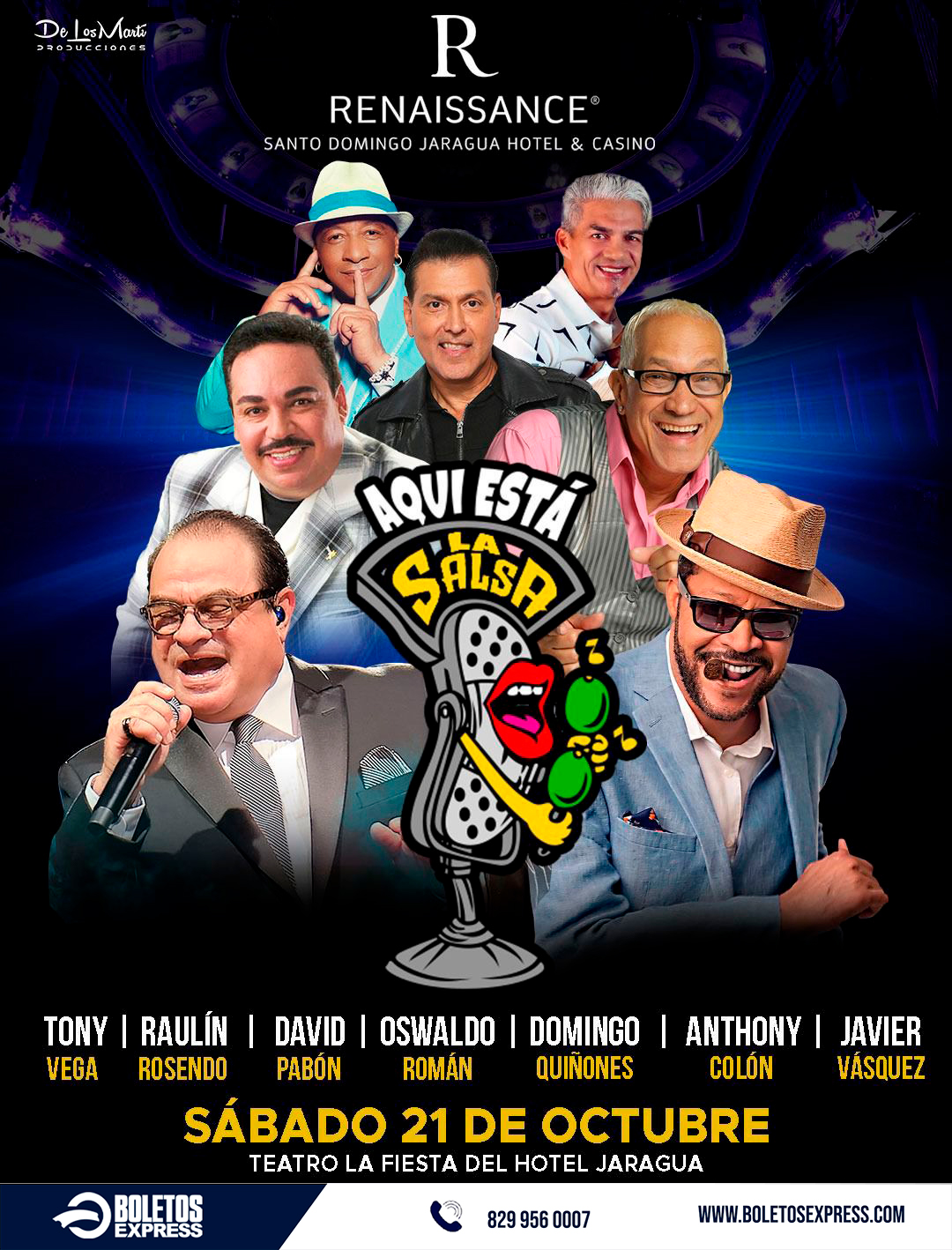 TONY VEGA | RAULÍN ROSENDO | DAVID PABÓN | DOMINGO QUIÑONES | OSWALDO ROMÁN
