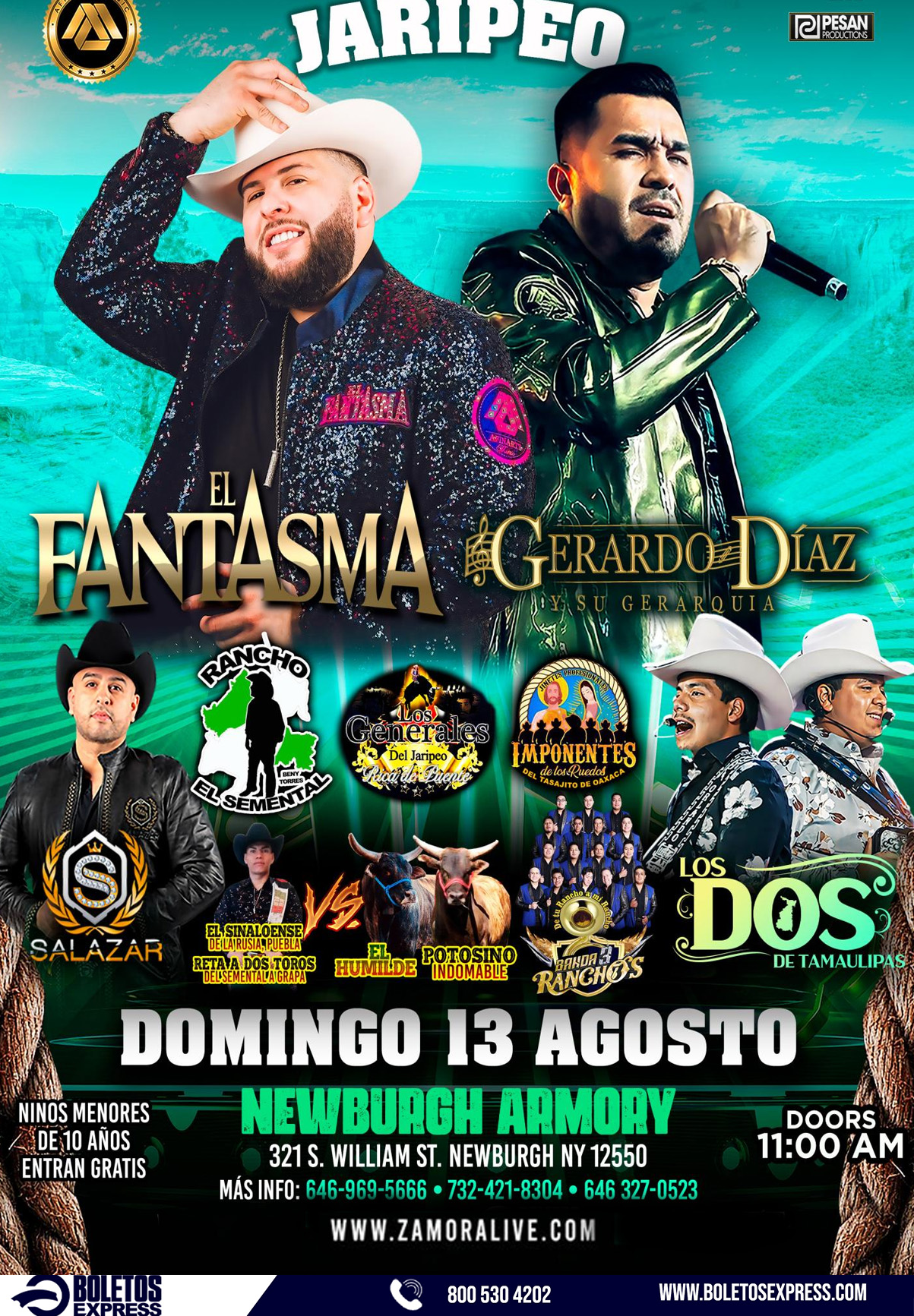 Buy tickets for EL FANTASMA • GERARDO DÍAZ Y MÁS EN NEWBURGH ARMORY (JARIPEO) EL FANTASMA • GERARDO DÍAZ Y MÁS EN NEWBURGH ARMORY (JARIPEO)