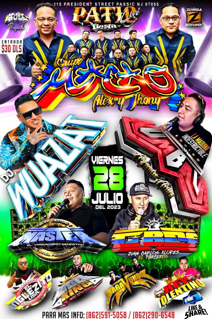 Buy tickets for GRUPO MACAO, SONIDO CUMBALA, SONIDO MASTER, DJ WUAZAT GRUPO MACAO, SONIDO CUMBALA, SONIDO MASTER, DJ WUAZAT
