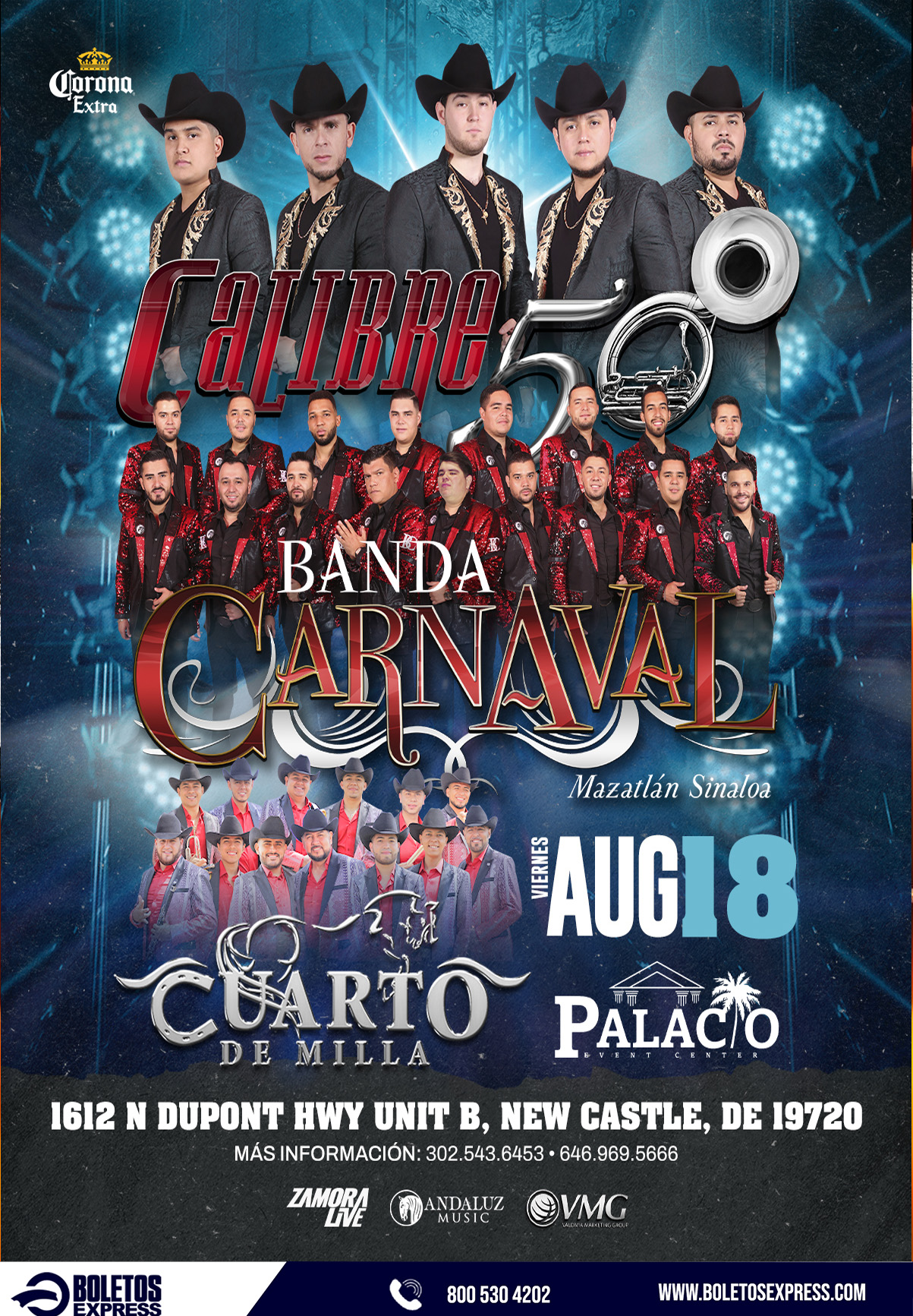 CALIBRE 50 | BANDA CARNAVAL | CUARTO DE MILLA