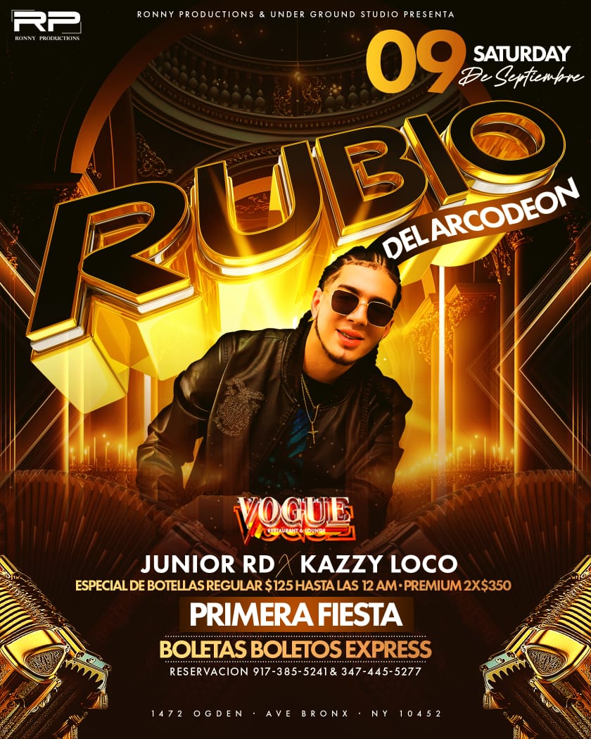 Buy tickets for EL RUBIO ACORDEON EL RUBIO ACORDEON