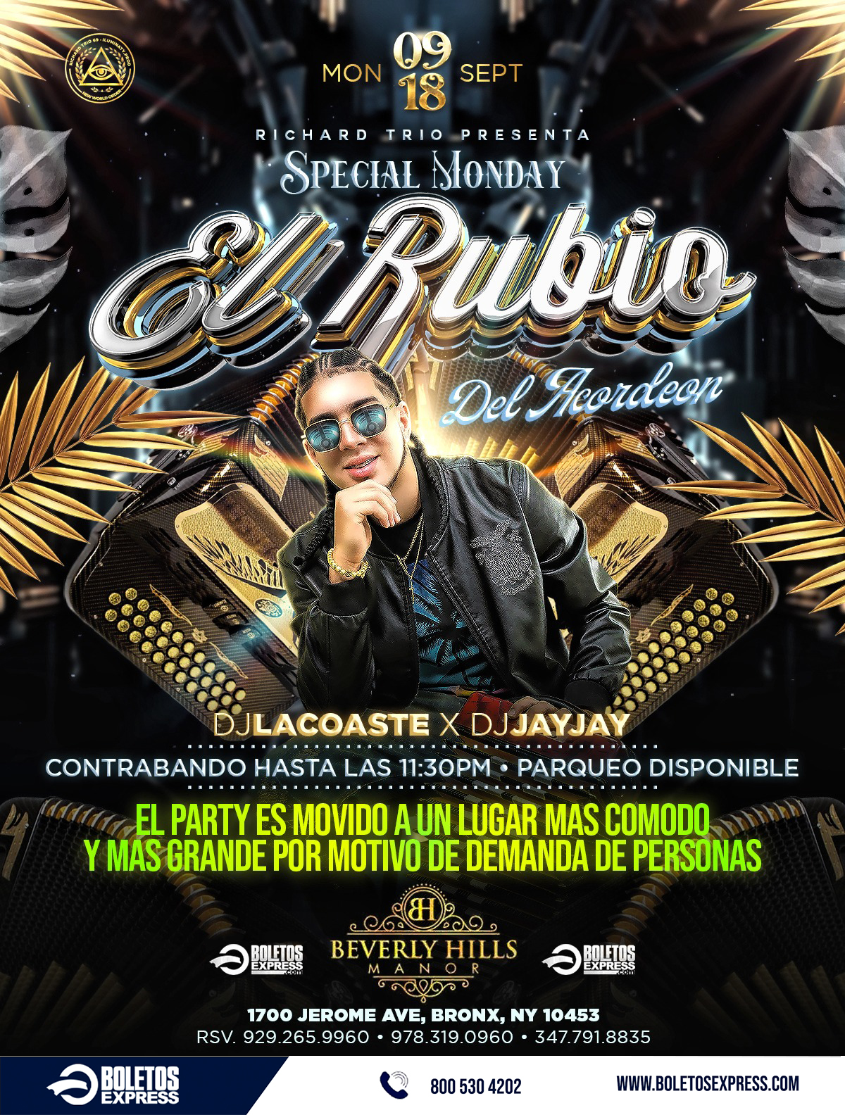 Buy tickets for EL RUBIO ACORDEON EL RUBIO ACORDEON