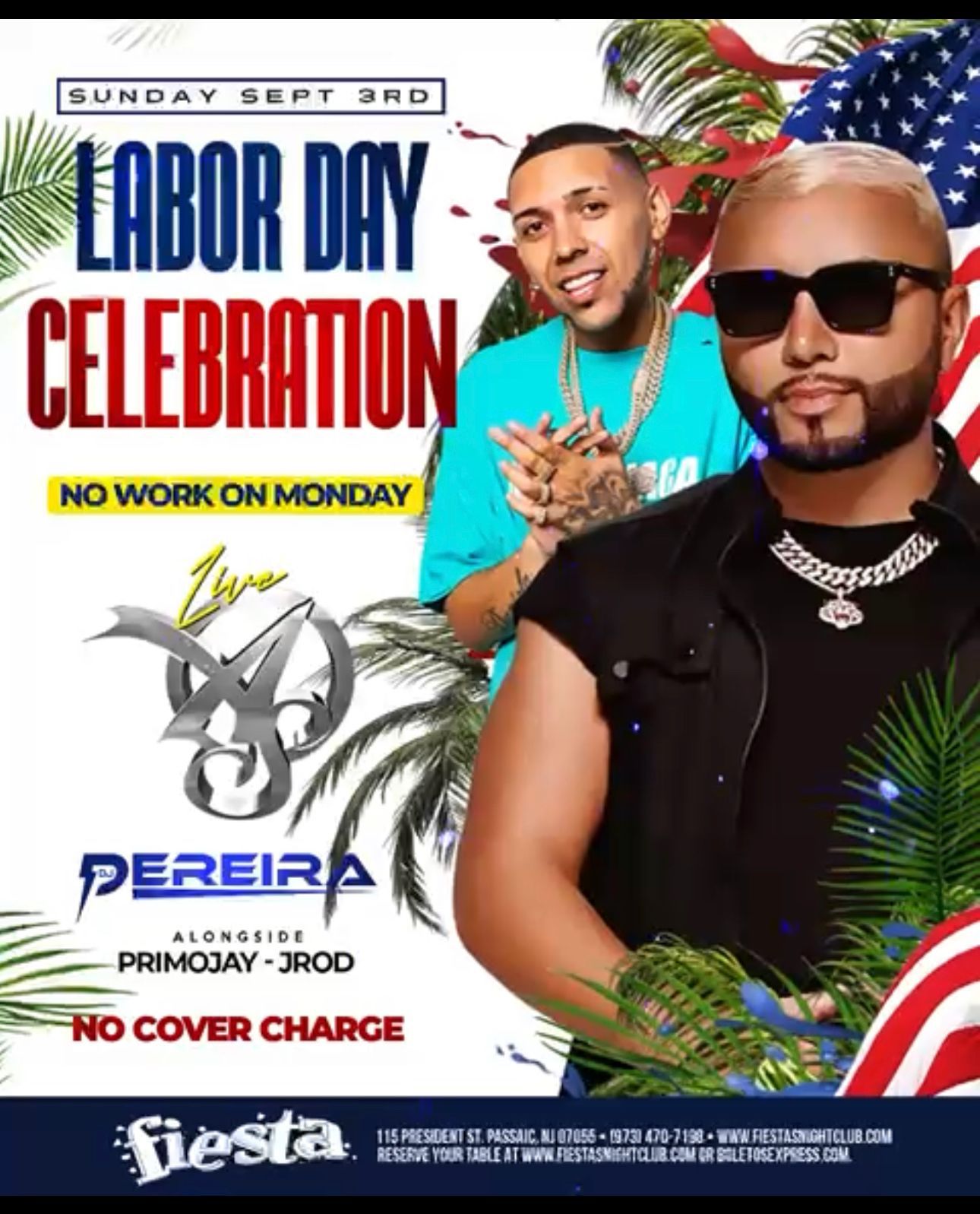 ALEX SENSATION, DJ PEREIRA, PRIMO JAY, 3 YEARS PATIO FIESTA LIVE