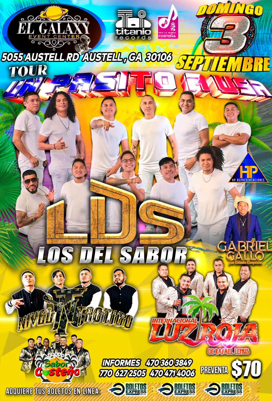 Buy tickets for LDS LOS DEL SABOR LDS LOS DEL SABOR