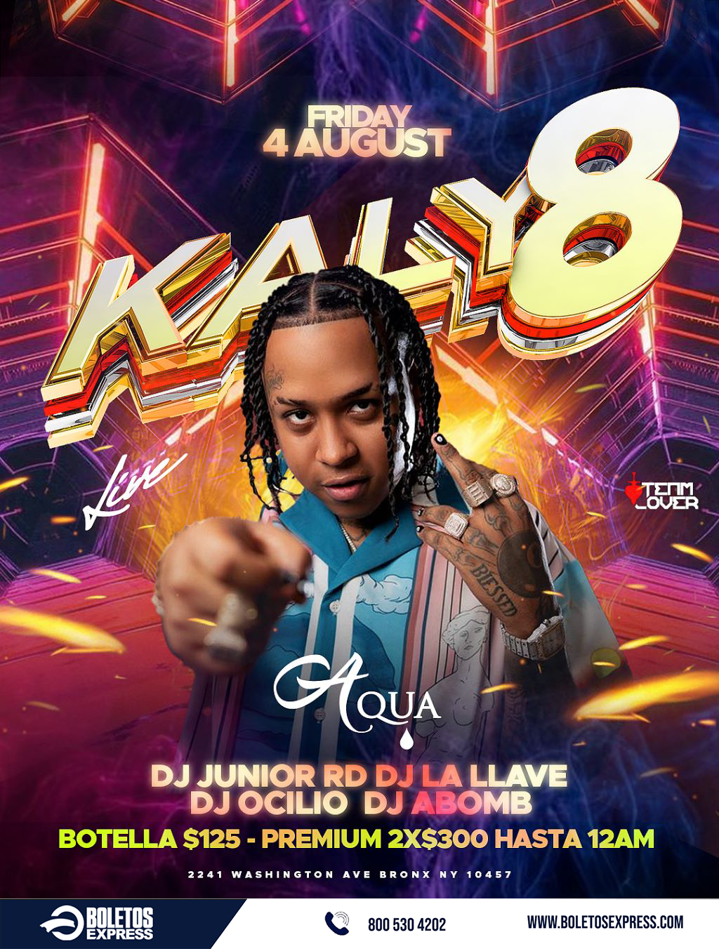 Buy tickets for KALY 8 KALY 8