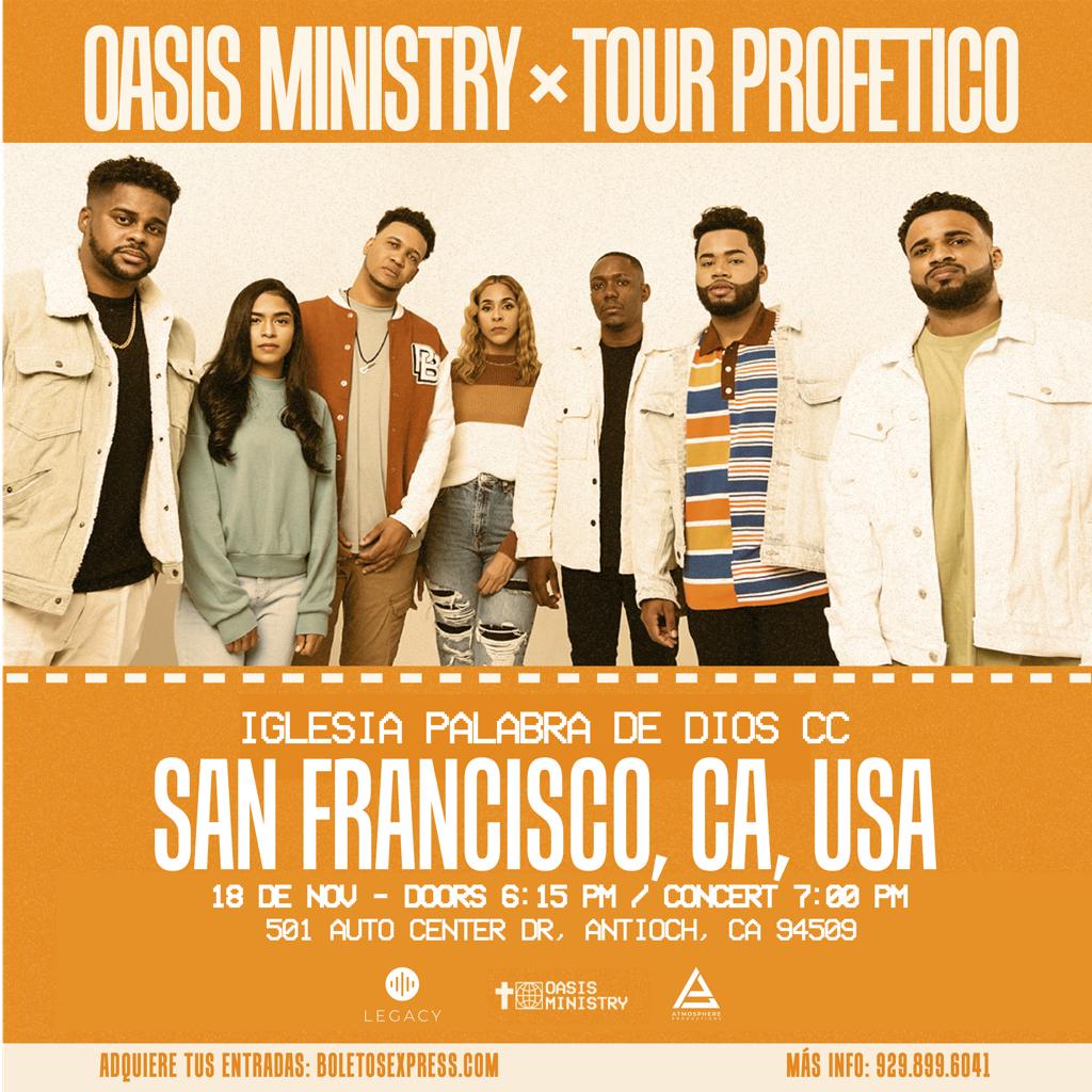 Buy tickets for OASIS MINISTRY - SAN FRANCISCO, CA OASIS MINISTRY - SAN FRANCISCO, CA