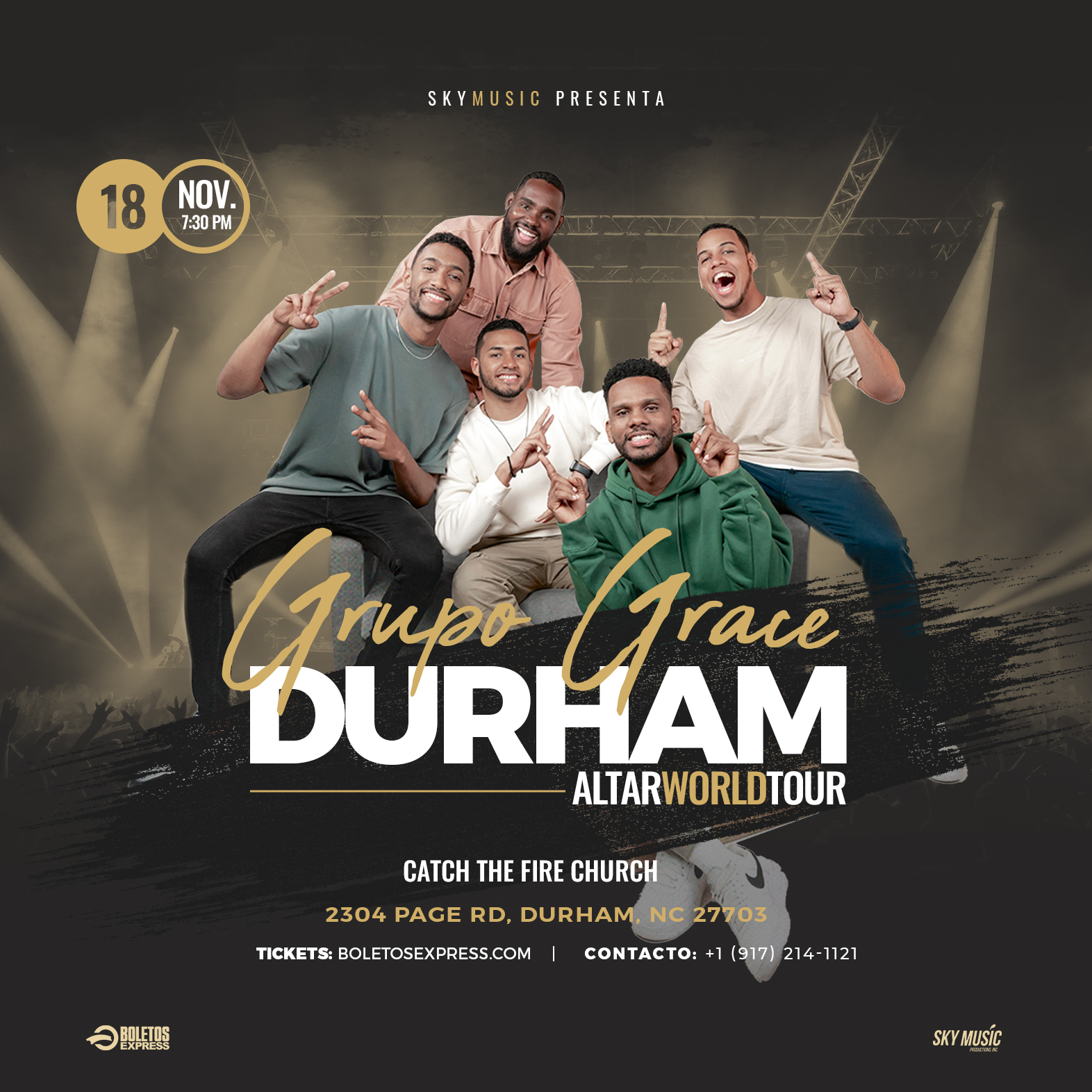 GRUPO GRACE - ALTAR WORLD TOUR | DURHAM