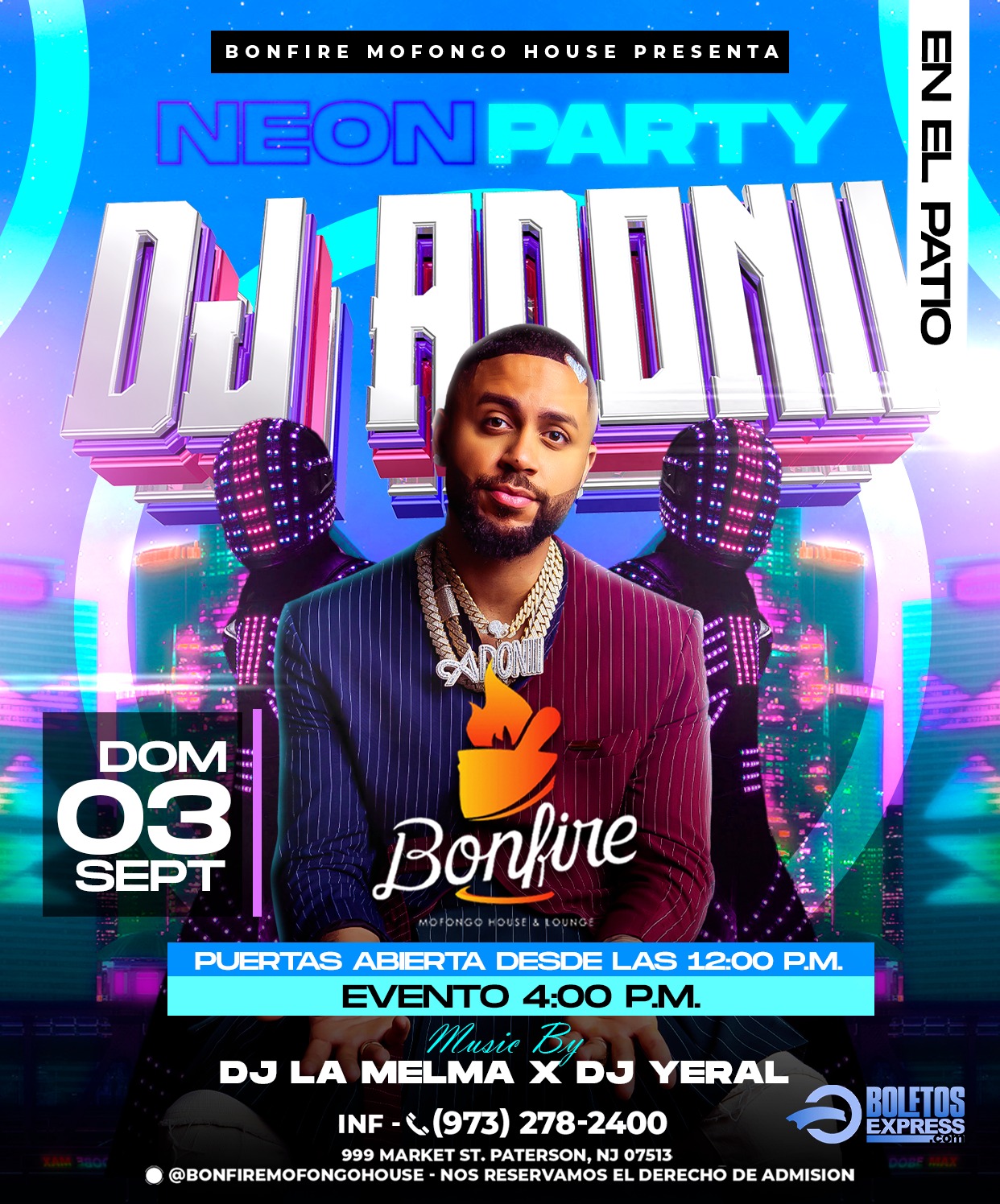Buy tickets for Neon Party DJ Adoni Neon Party DJ Adoni