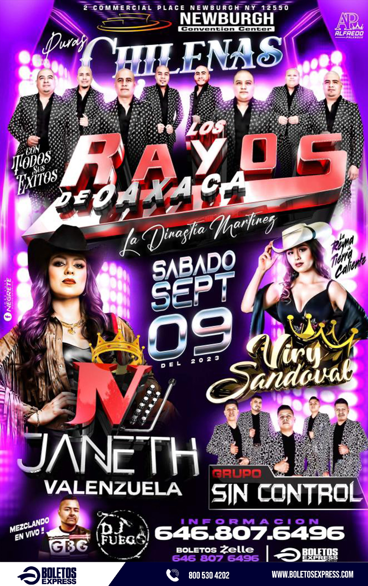 Buy tickets for LOS RAYOS DE OAXACA |JANETH VALENZUELA | VIRY SANDOVAL | GRUPO SIN CONTROL LOS RAYOS DE OAXACA |JANETH VALENZUELA | VIRY SANDOVAL | GRUPO SIN CONTROL