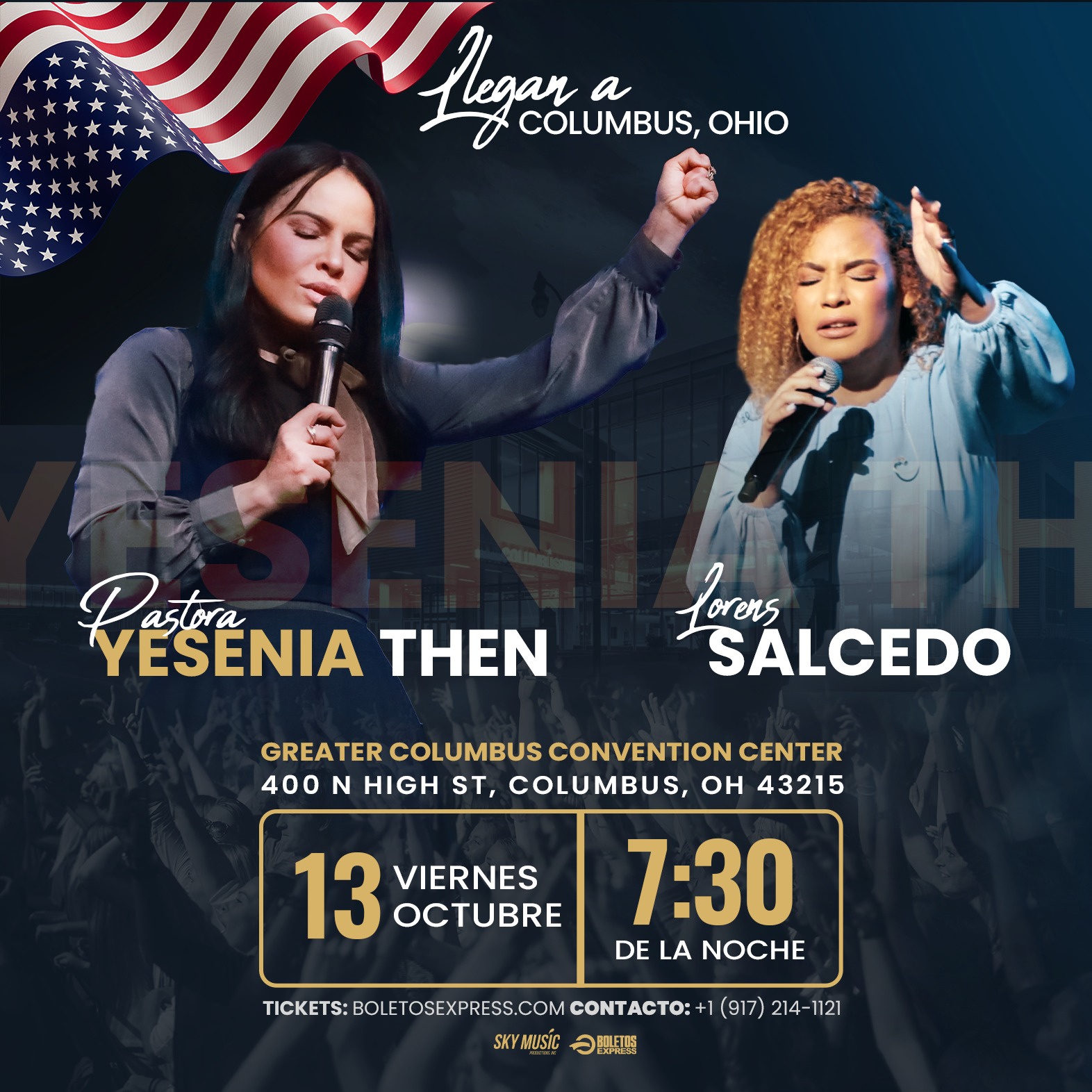 PASTORA YESENIA THEN Y LORENS SALCEDO Tickets BoletosExpress