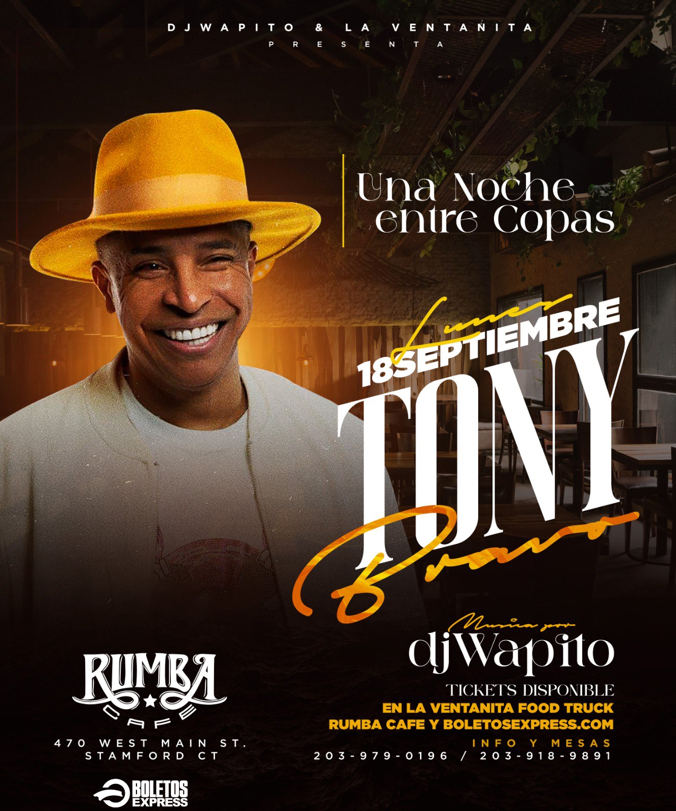Buy tickets for TONY BRAVO TONY BRAVO
