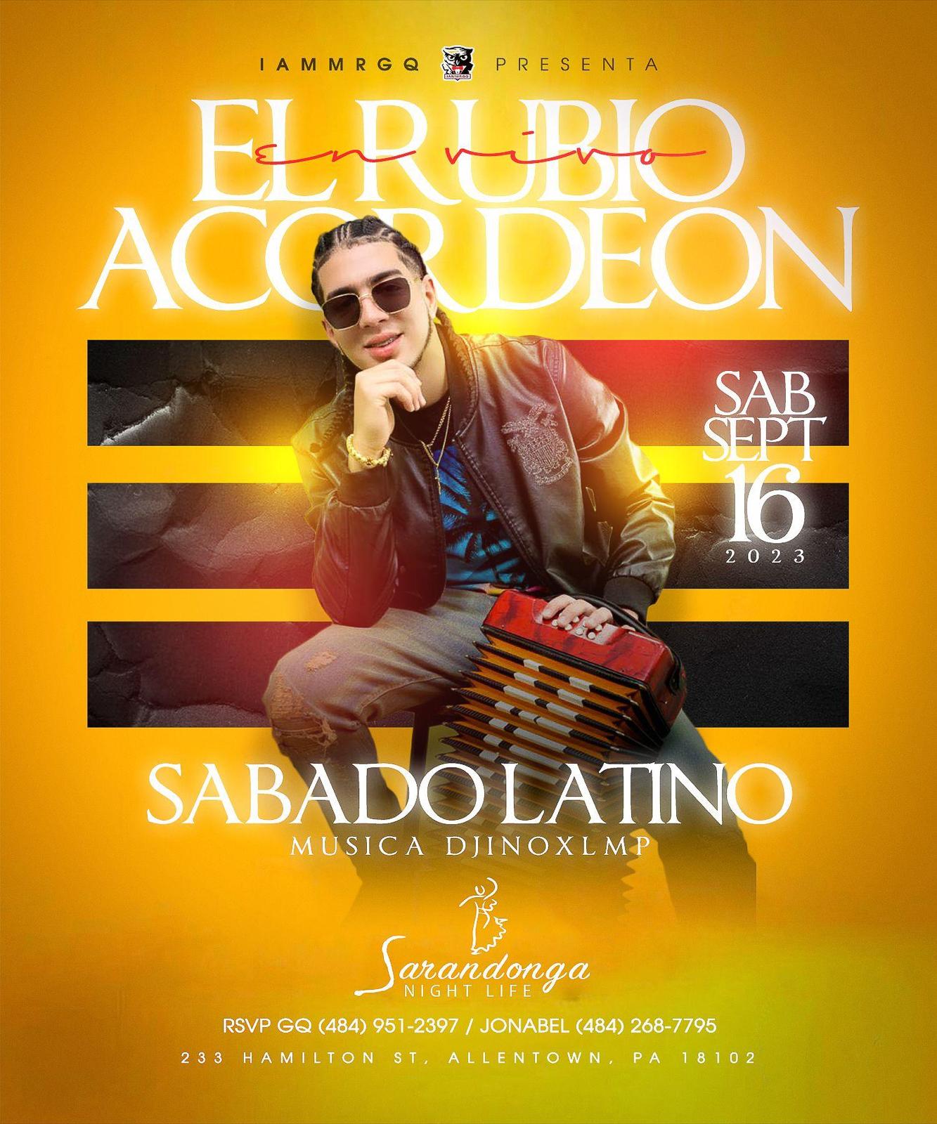 Buy tickets for EL RUBIO ACORDEON EL RUBIO ACORDEON