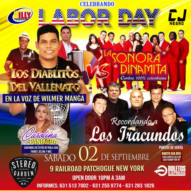 Buy tickets for LOS DIABLITOS DEL VALLENATO | LA SONORA DINAMITA | CAROLINA PANIAGUA | LOS DIABLITOS DEL VALLENATO | LA SONORA DINAMITA | CAROLINA PANIAGUA |