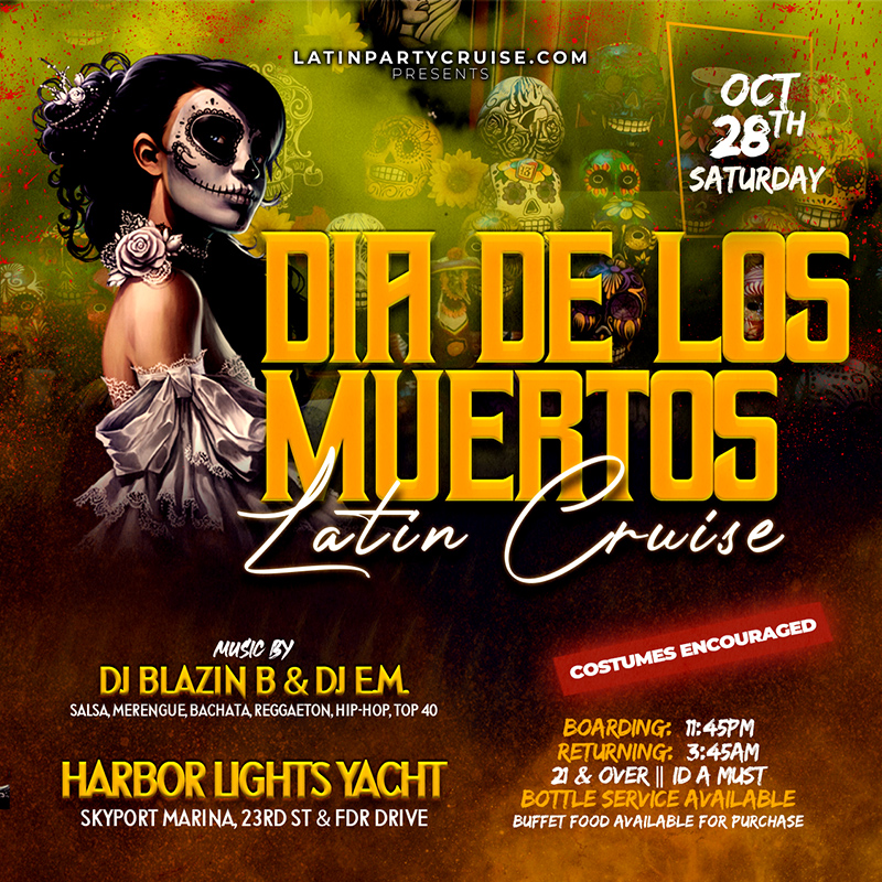 Buy tickets for Dia de los Muertos Latin Cruise Dia de los Muertos Latin Cruise