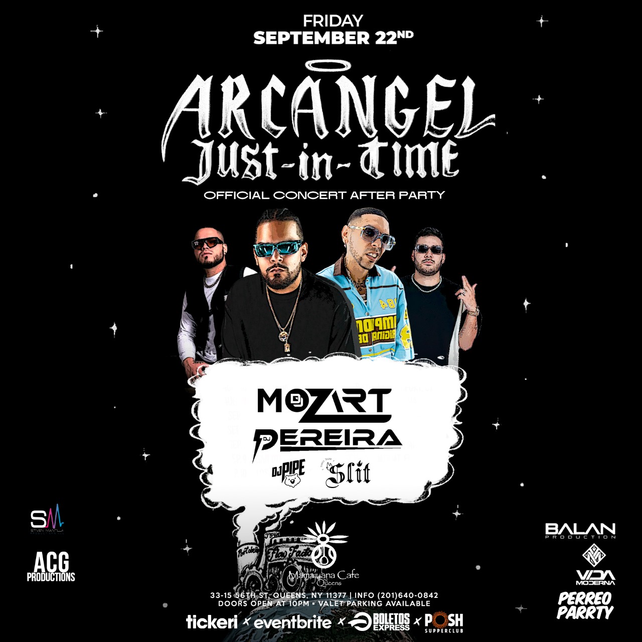 MOZART -ARCANGEL - NYC Official Concert After Party Reggaeton Perreo Night