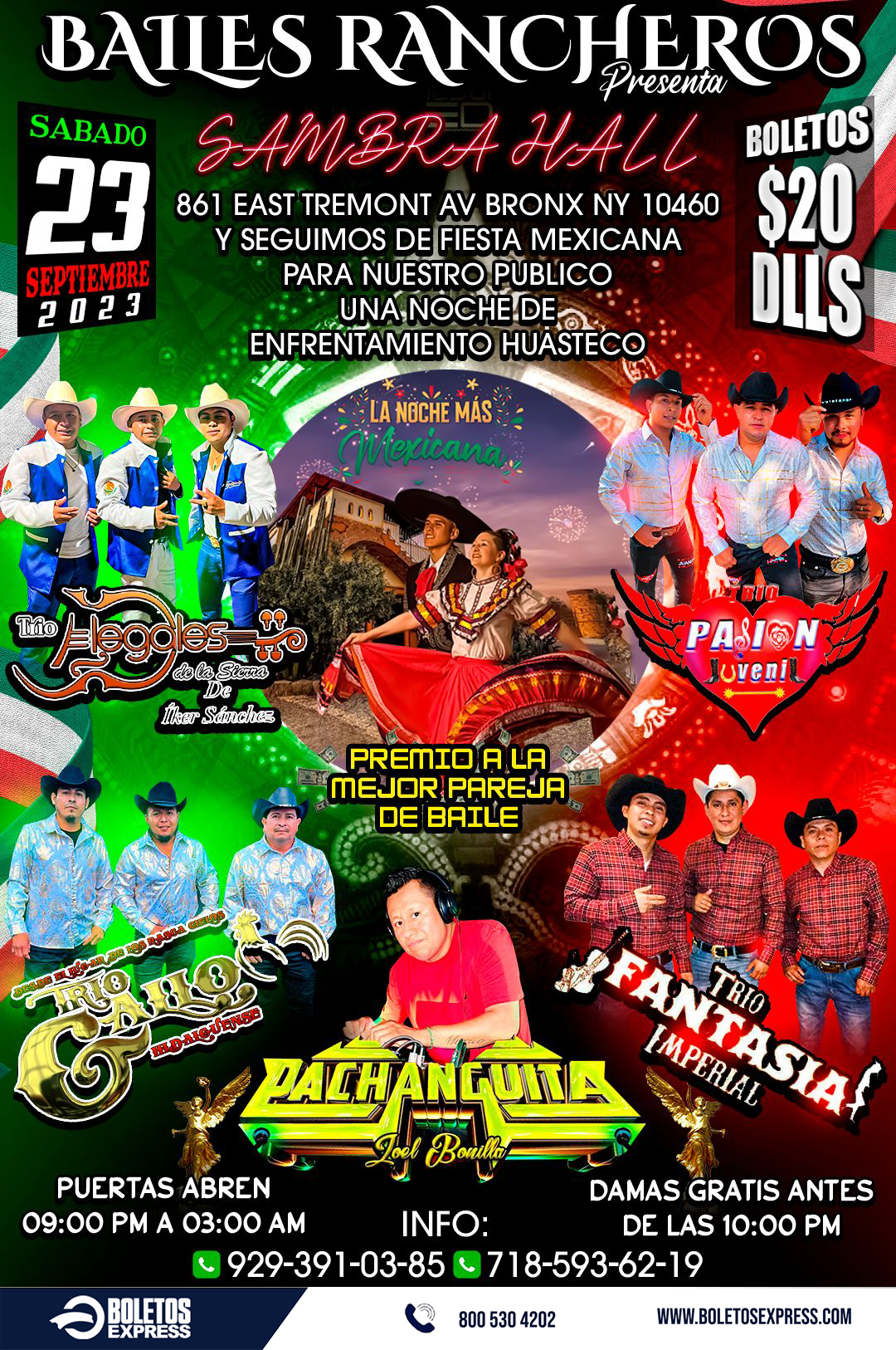 Buy tickets for TRIO PASION JUVENIL | TRIO ILEGALES DE LA SIERRA | TRIO GALLO HIDALGUENSE | TRIO FANTASIA IMPERIAL | SONIDO PACHANGUITA TRIO PASION JUVENIL | TRIO ILEGALES DE LA SIERRA | TRIO GALLO HIDALGUENSE | TRIO FANTASIA IMPERIAL | SONIDO PACHANGUITA