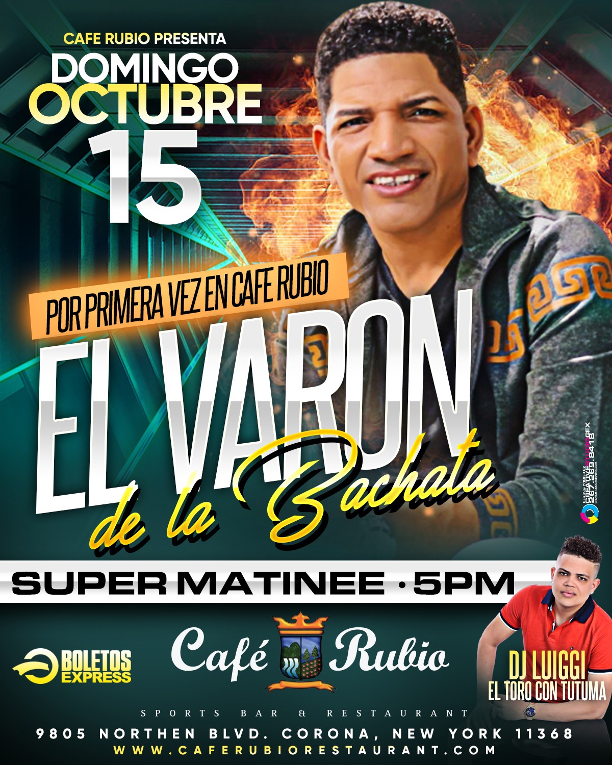 Buy tickets for EL VARON DE LA BACHATA EN CAFE RUBIO EL VARON DE LA BACHATA EN CAFE RUBIO