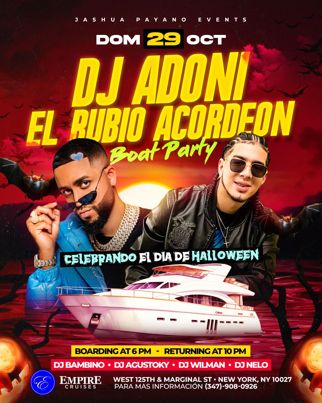 EL RUBIO ACORDEÓN & DJ ADONII - BOAT PARTY