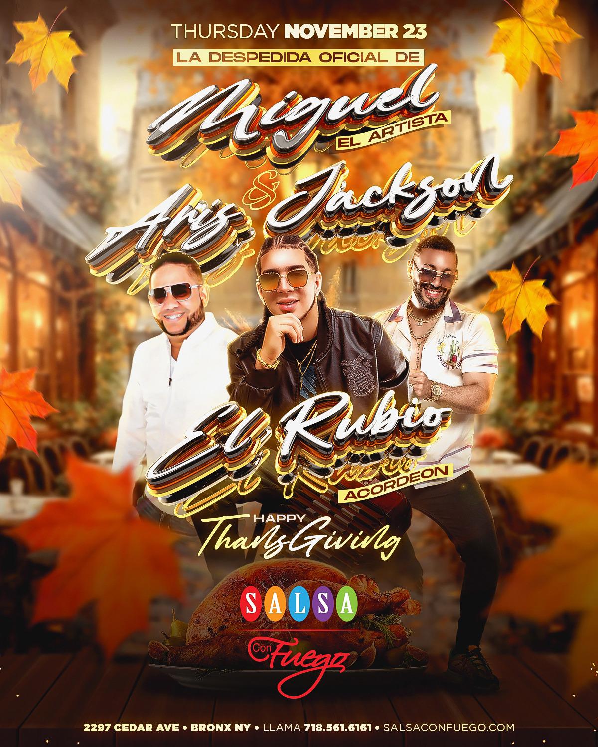 Buy tickets for El Rubio Acordeón- Miguel El Artista - Aris Jackson El Rubio Acordeón- Miguel El Artista - Aris Jackson