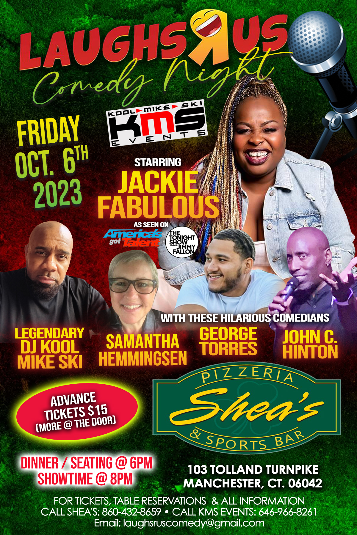 LAUGHS R US COMEDY NIGHT STARRING JACKIE FABULOUS,