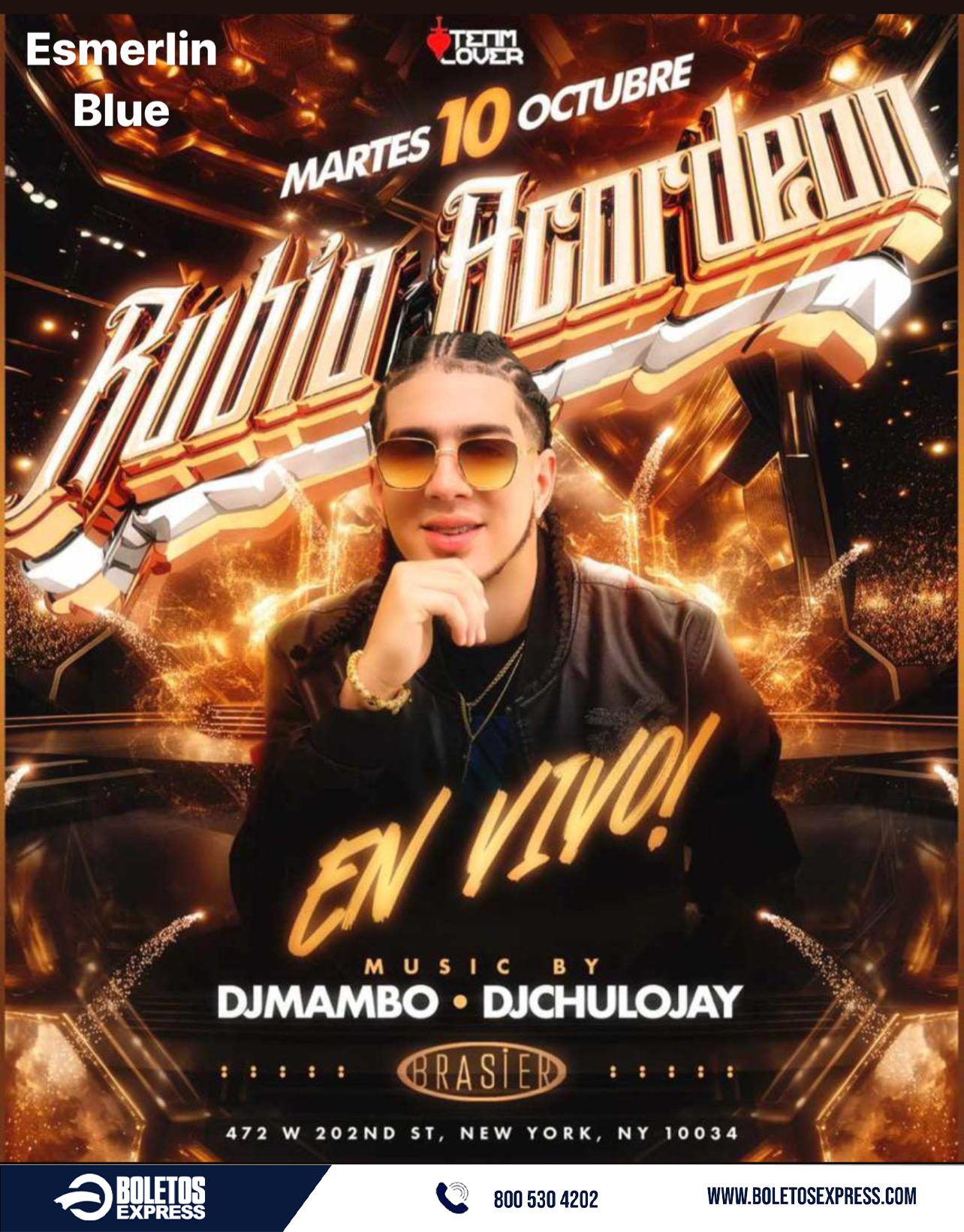 Buy tickets for EL RUBIO ACORDEON EL RUBIO ACORDEON