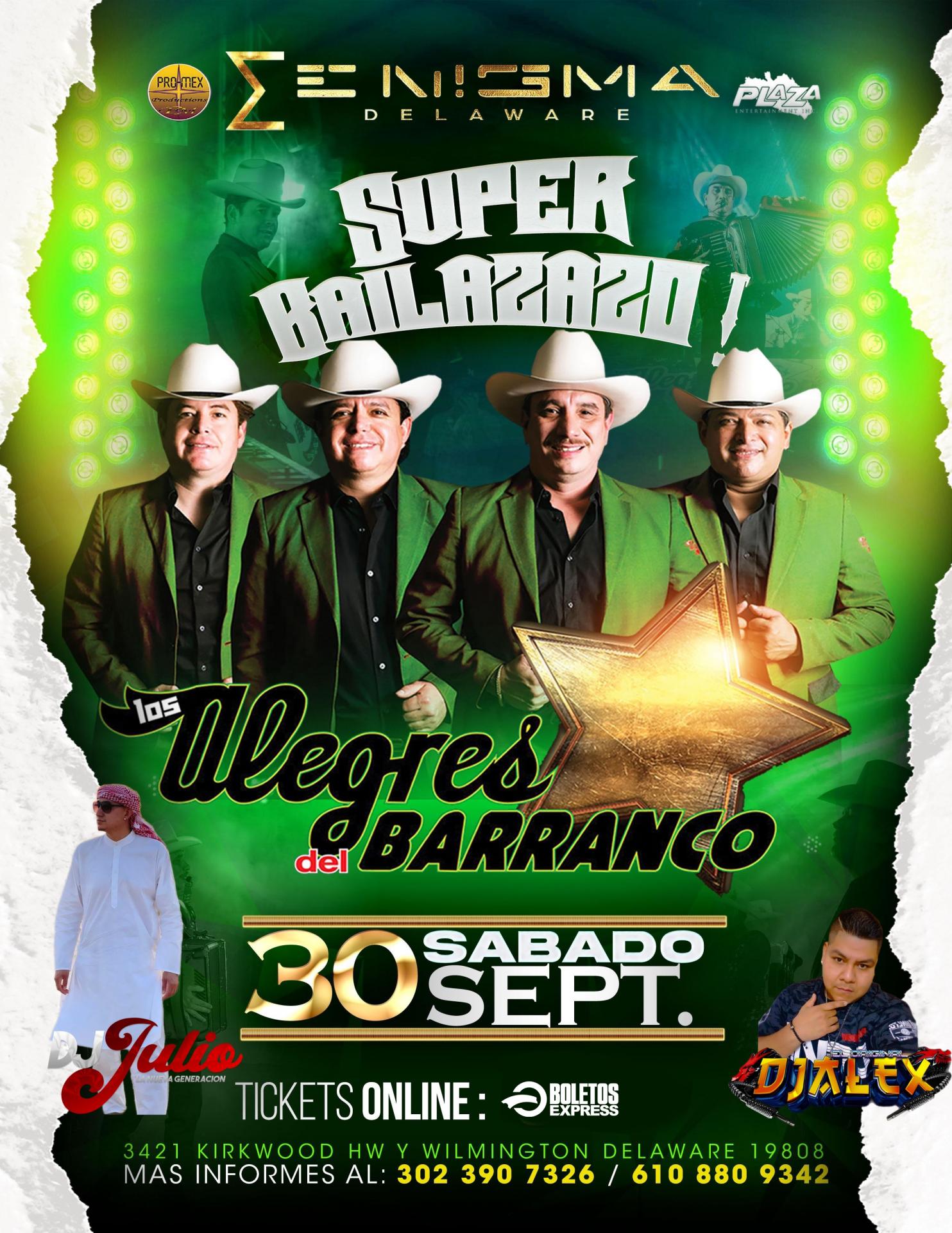 Buy tickets for LOS ALEGRES DEL BARRANCO LOS ALEGRES DEL BARRANCO