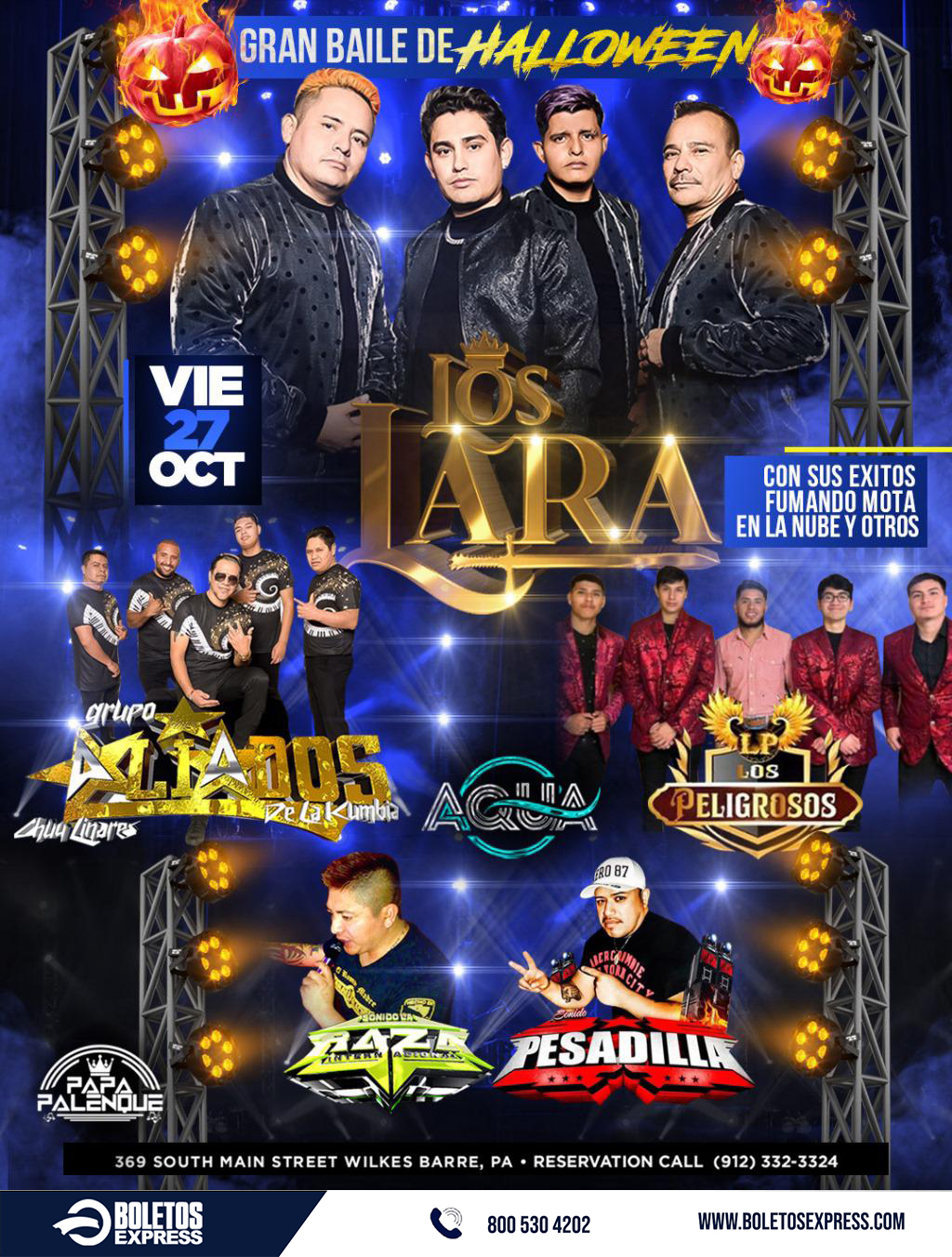 Buy tickets for LOS LARA | GRUPO ALIADOS | LOS PELIGROSOS LOS LARA | GRUPO ALIADOS | LOS PELIGROSOS