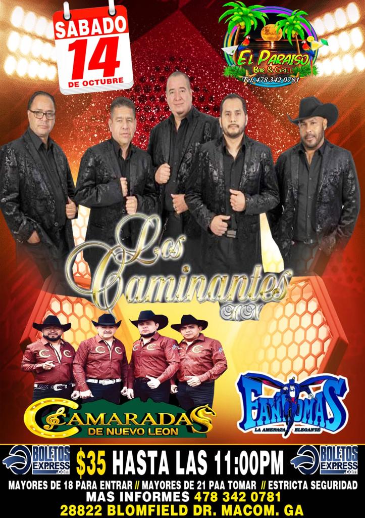LOS CAMINANTES HN & CAMARADAS DE NUEVO LEON Tickets BoletosExpress