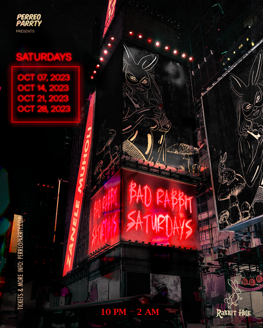 Bad Rabbit Saturdays: Latin & Reggaetón Party @ Rabbit Hole NYC